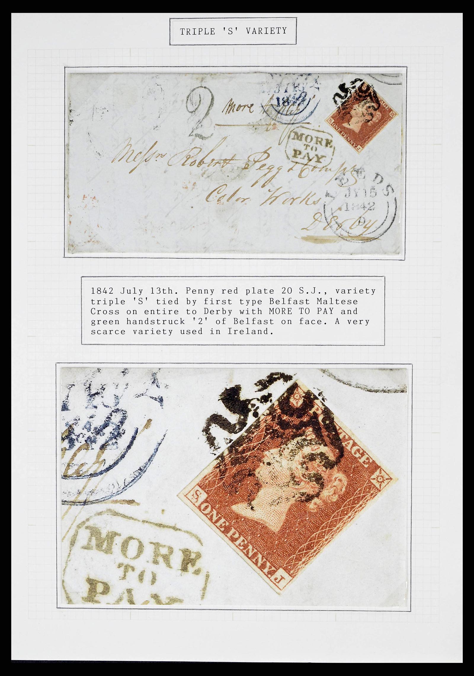 38336 0016 - Postzegelverzameling 38336 Ierland tentoonstellingscollectie brieven 