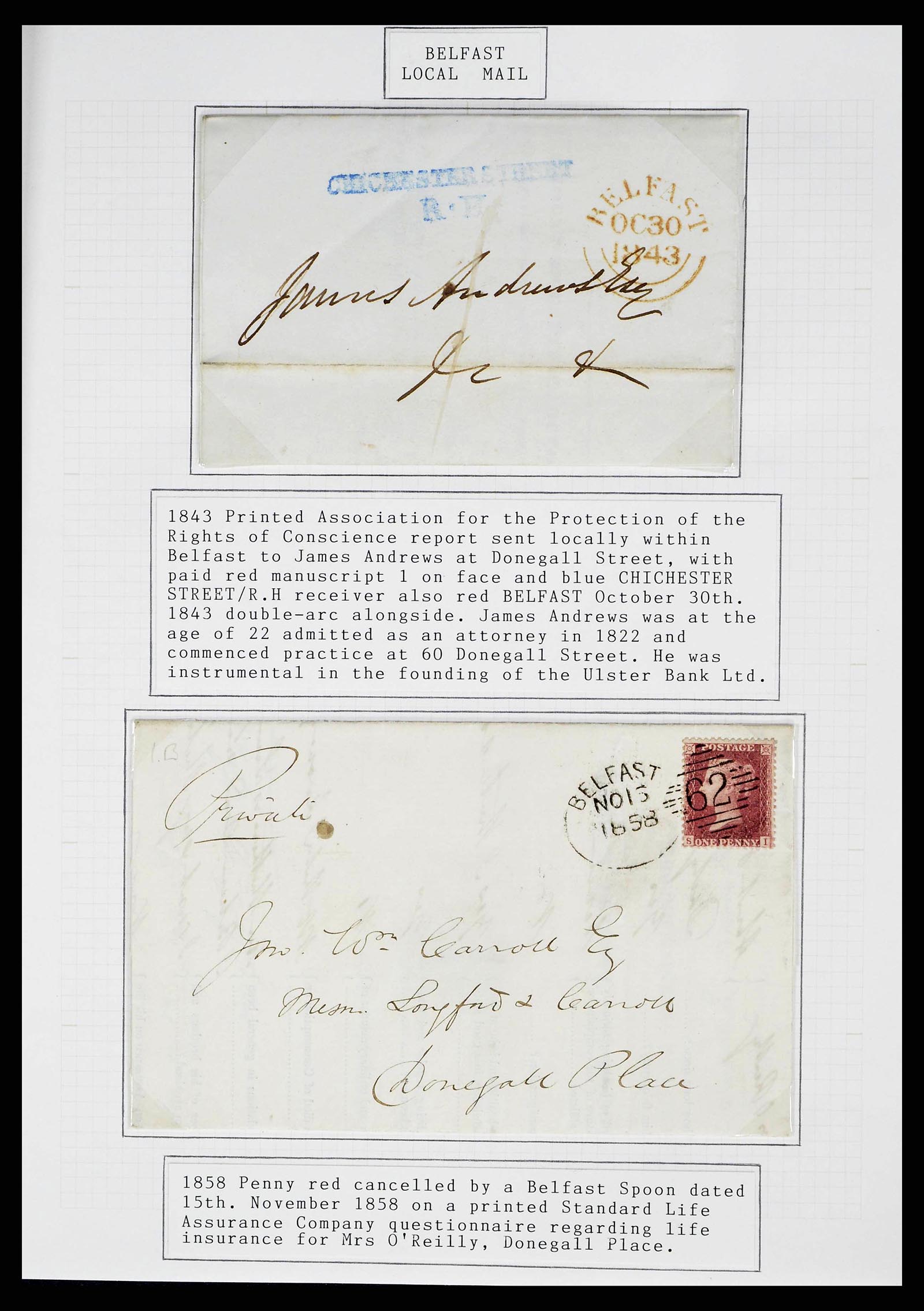 38336 0017 - Postzegelverzameling 38336 Ierland tentoonstellingscollectie brieven 
