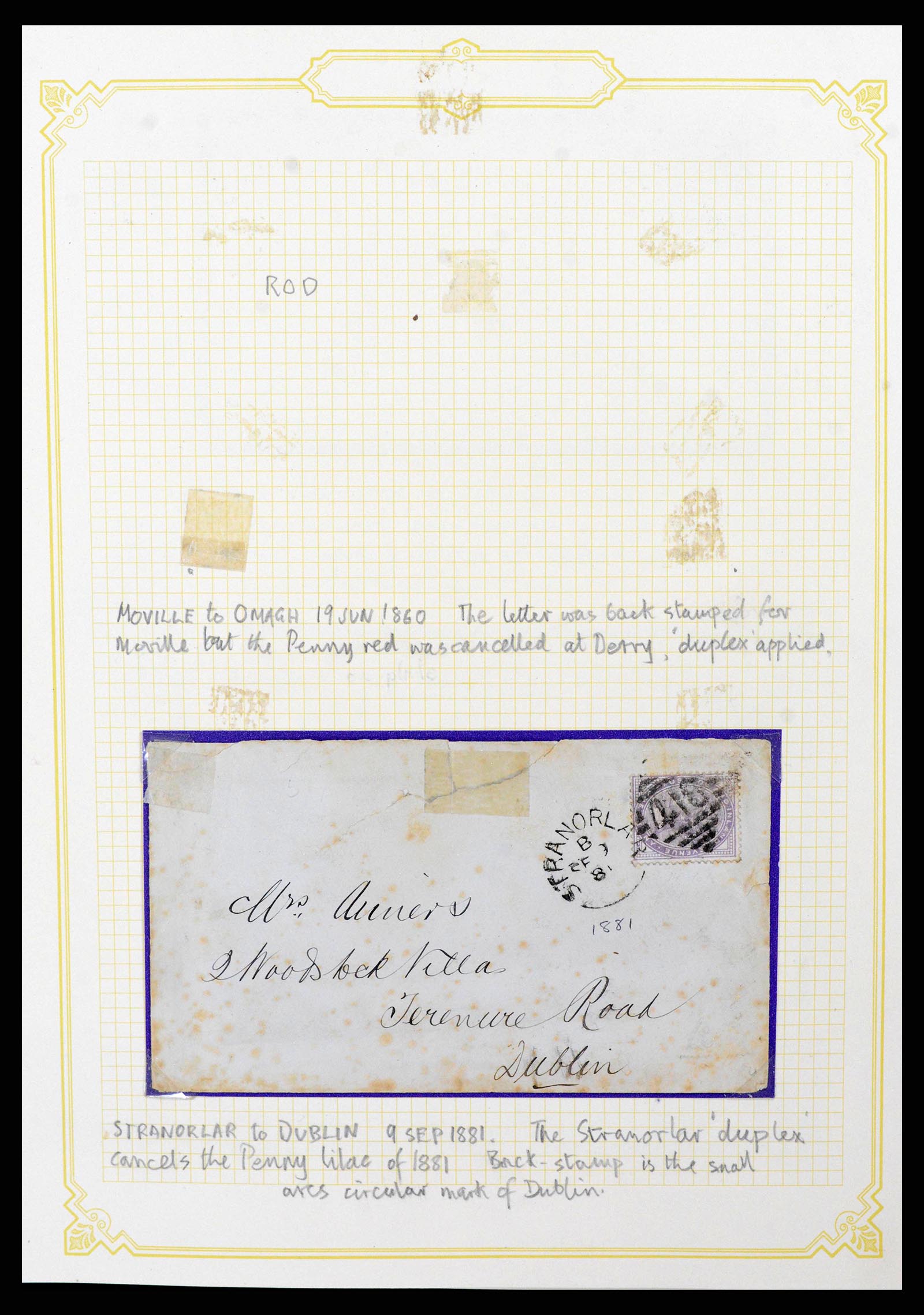 38337 0016 - Postzegelverzameling 38337 Ierland brieven 1721 (!)-1922.