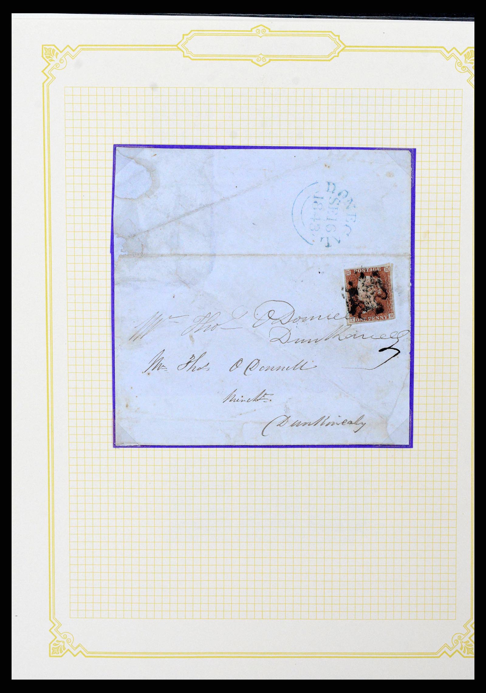 38337 0033 - Postzegelverzameling 38337 Ierland brieven 1721 (!)-1922.