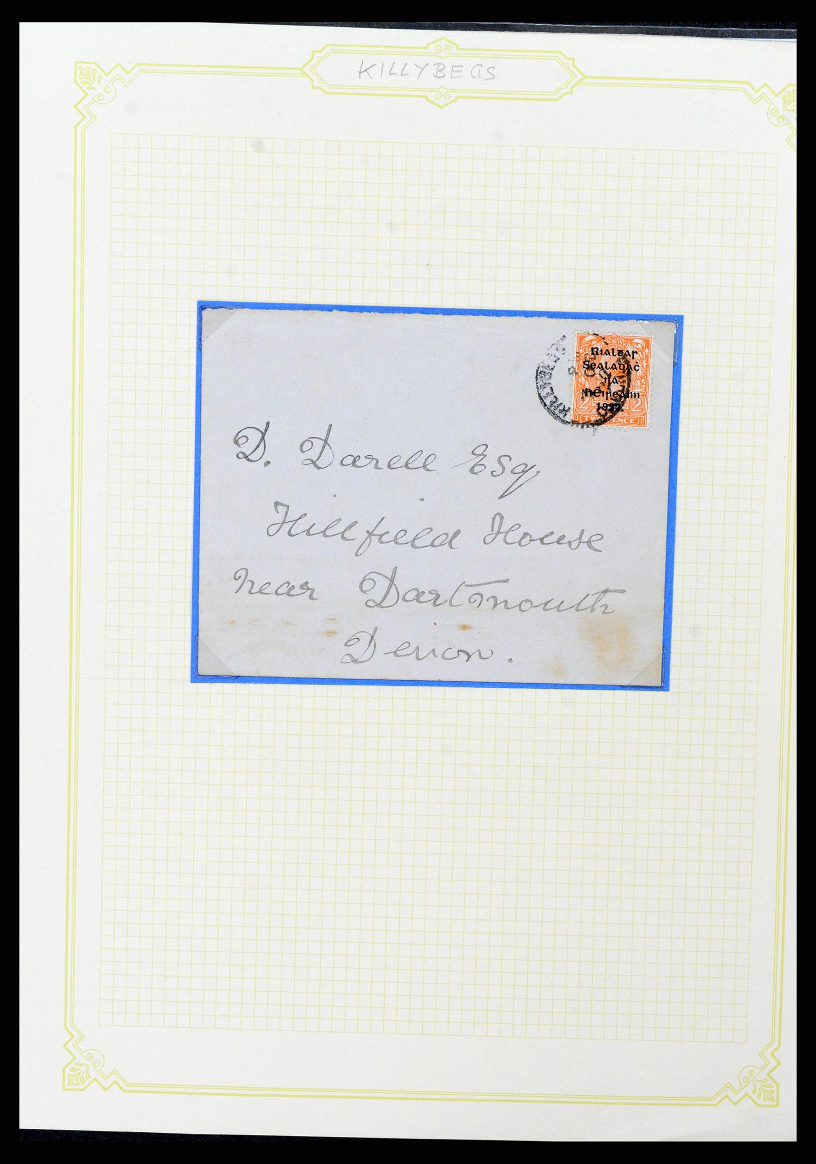 38337 0038 - Postzegelverzameling 38337 Ierland brieven 1721 (!)-1922.