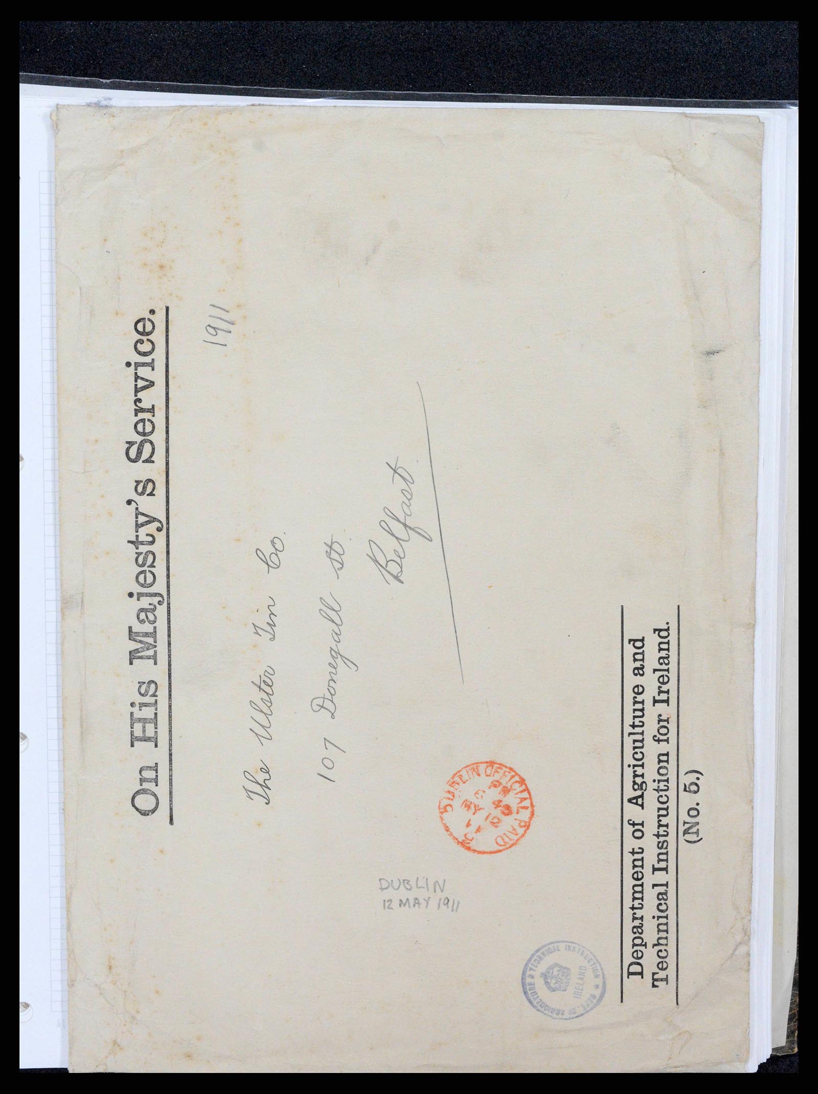 38337 0041 - Postzegelverzameling 38337 Ierland brieven 1721 (!)-1922.