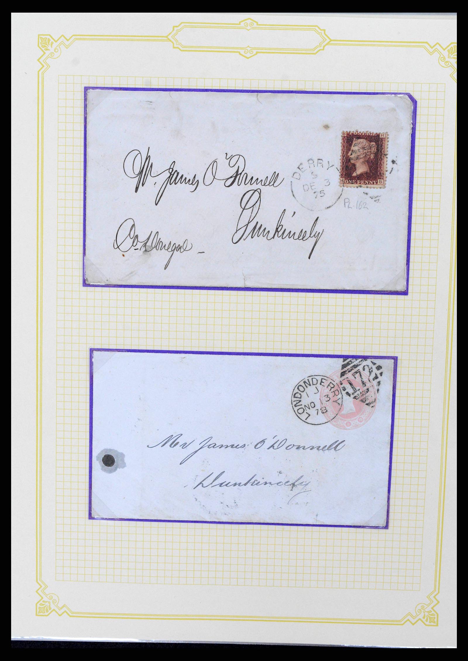 38337 0064 - Postzegelverzameling 38337 Ierland brieven 1721 (!)-1922.