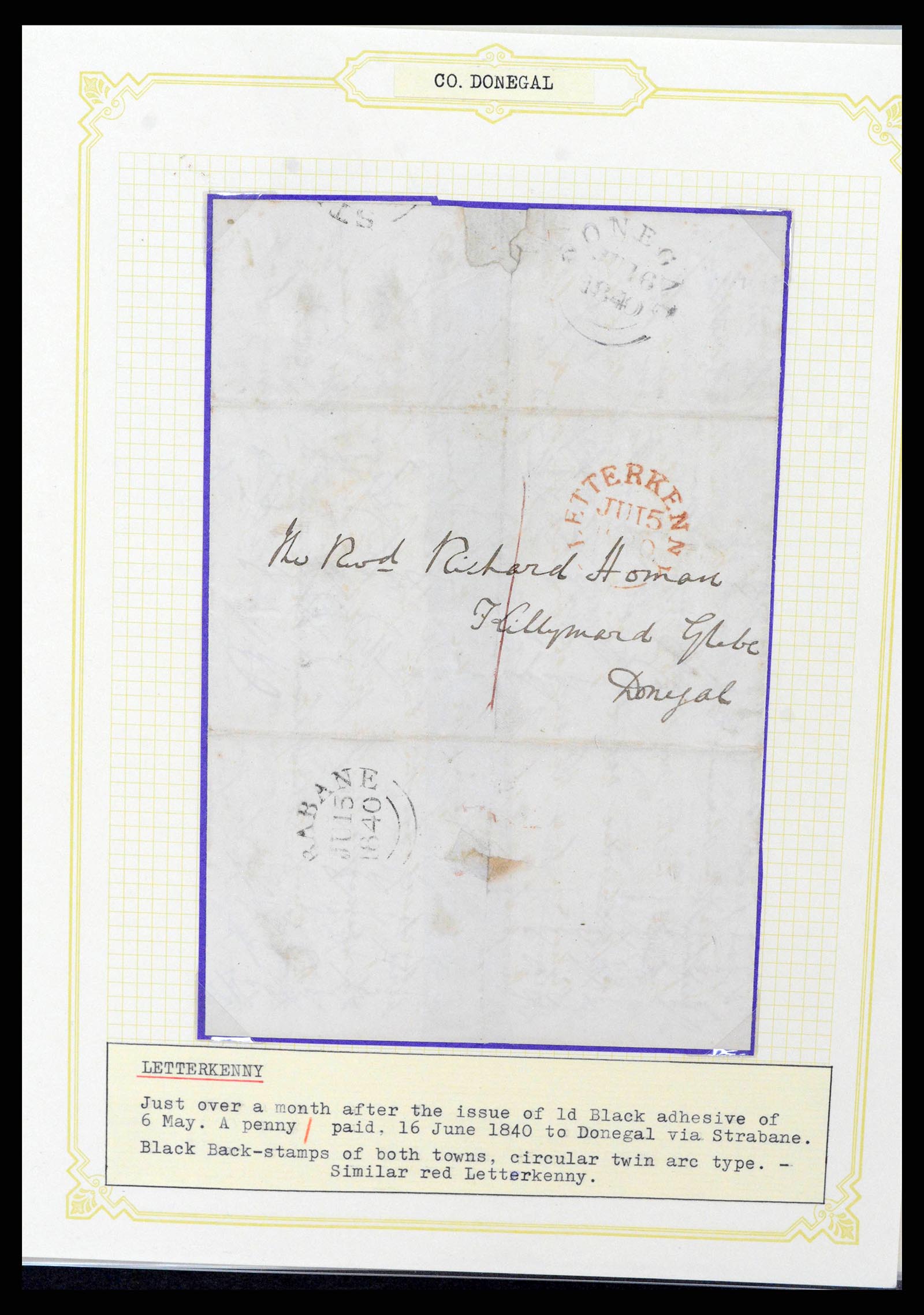38337 0066 - Postzegelverzameling 38337 Ierland brieven 1721 (!)-1922.