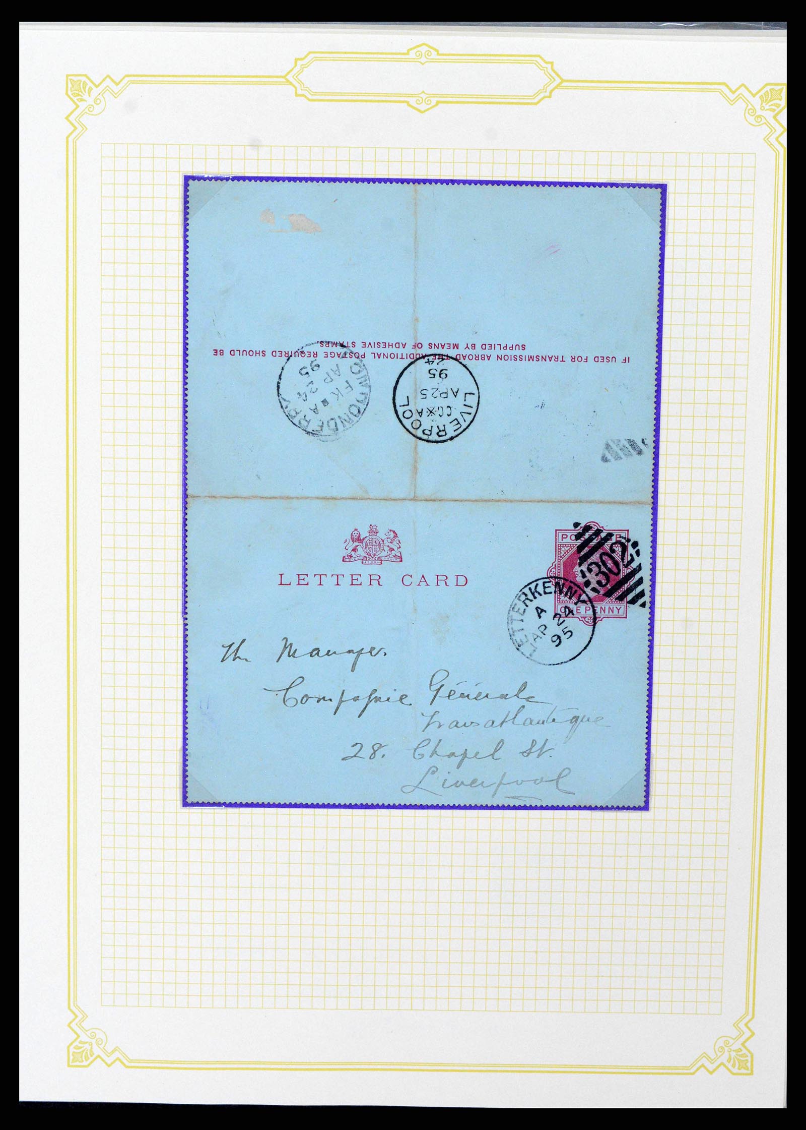38337 0076 - Postzegelverzameling 38337 Ierland brieven 1721 (!)-1922.