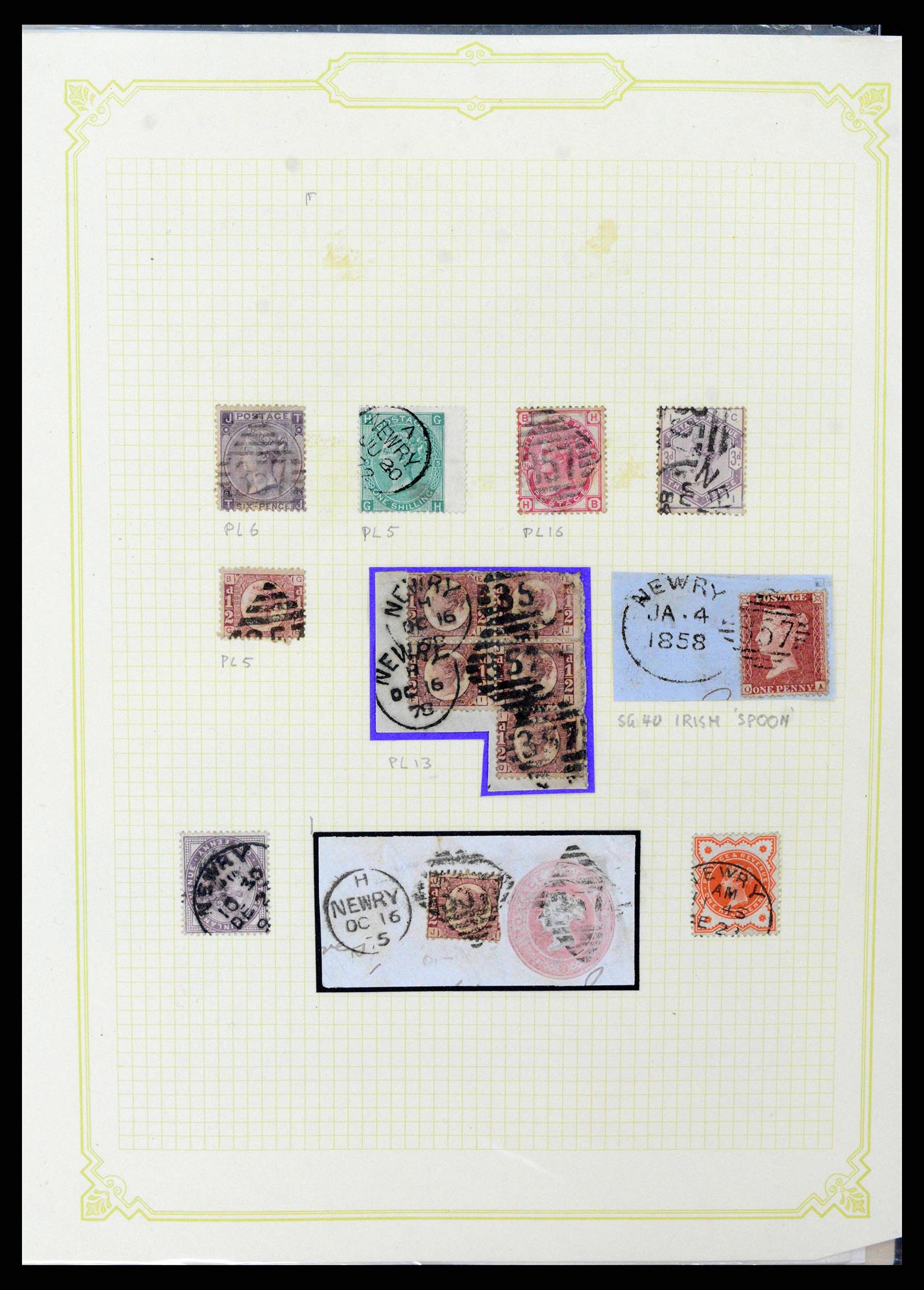 38337 0089 - Postzegelverzameling 38337 Ierland brieven 1721 (!)-1922.