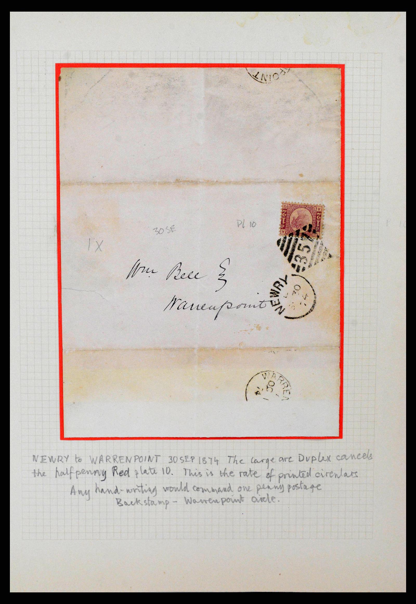 38337 0094 - Postzegelverzameling 38337 Ierland brieven 1721 (!)-1922.