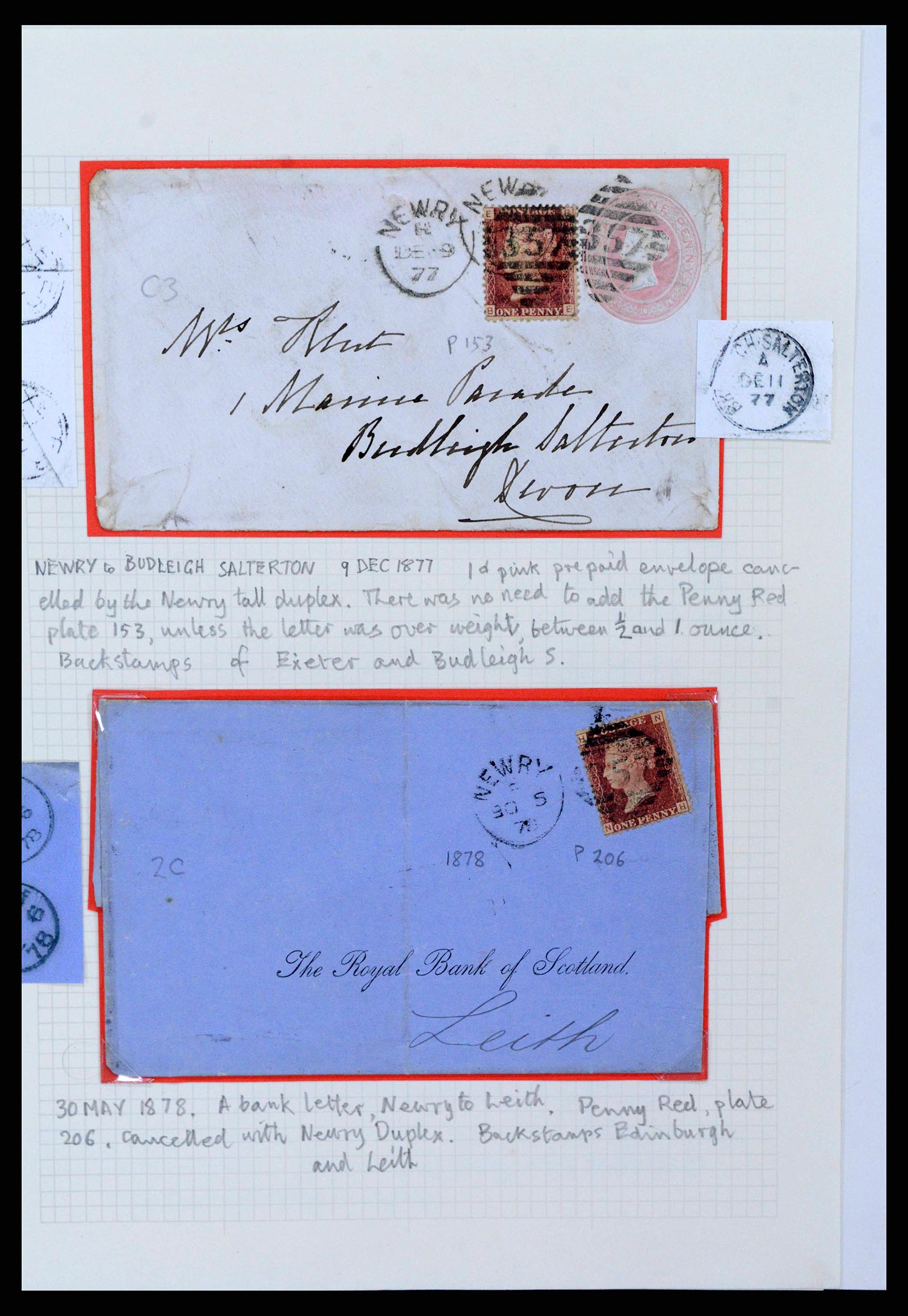 38337 0098 - Postzegelverzameling 38337 Ierland brieven 1721 (!)-1922.