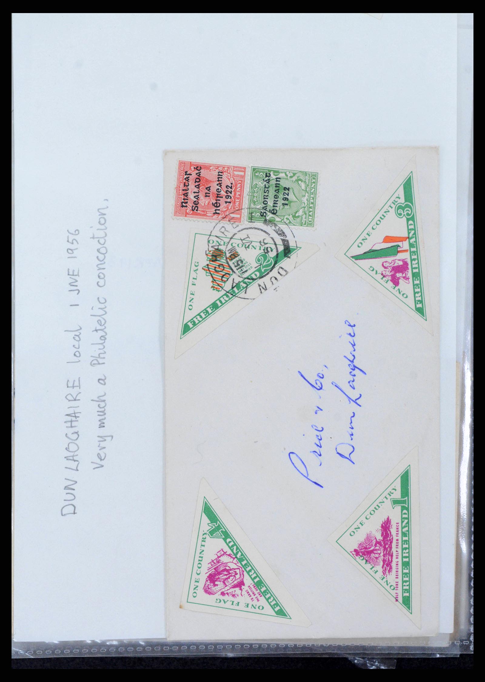 38337 0192 - Postzegelverzameling 38337 Ierland brieven 1721 (!)-1922.