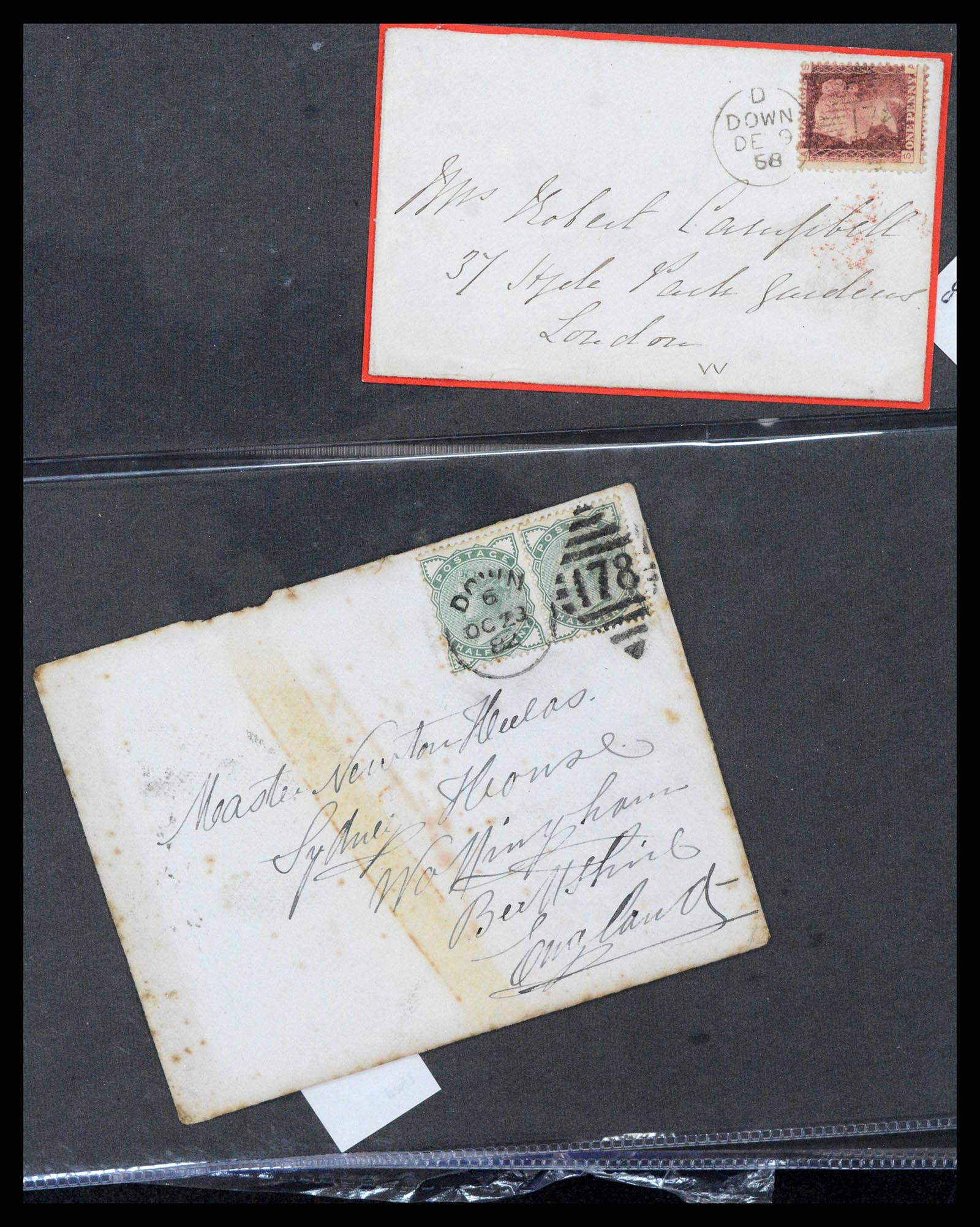 38337 0219 - Postzegelverzameling 38337 Ierland brieven 1721 (!)-1922.