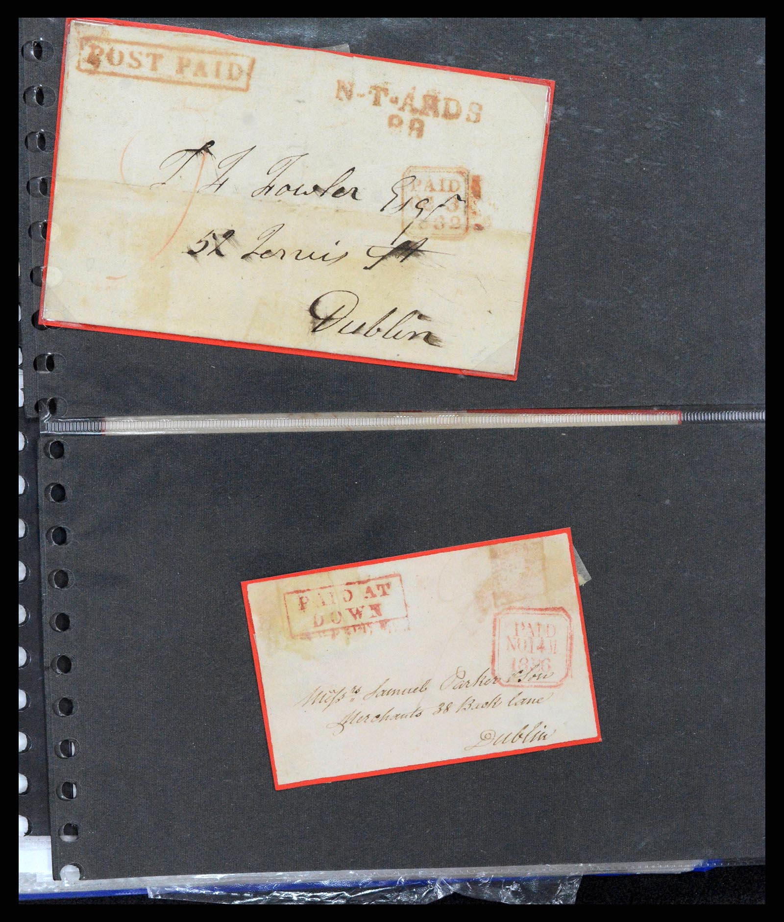 38337 0225 - Postzegelverzameling 38337 Ierland brieven 1721 (!)-1922.