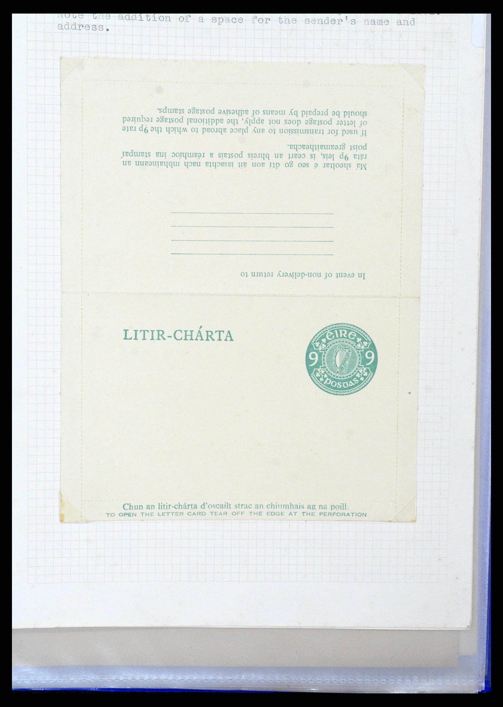 38337 0231 - Postzegelverzameling 38337 Ierland brieven 1721 (!)-1922.