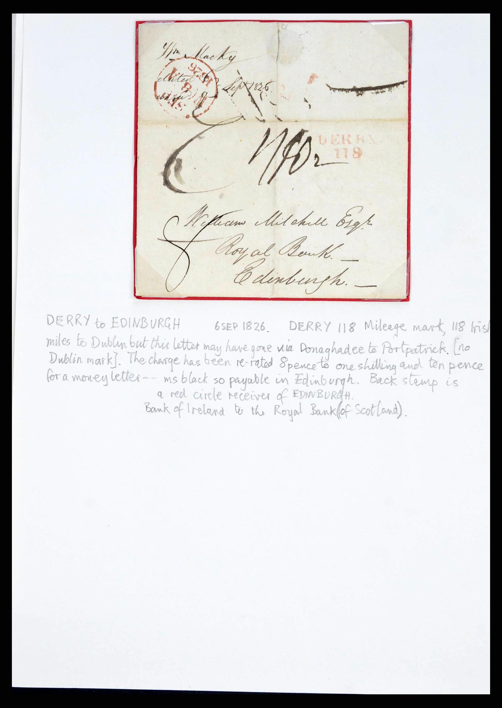 38338 0015 - Postzegelverzameling 38338 Ierland brieven 1763 (!)-1950.