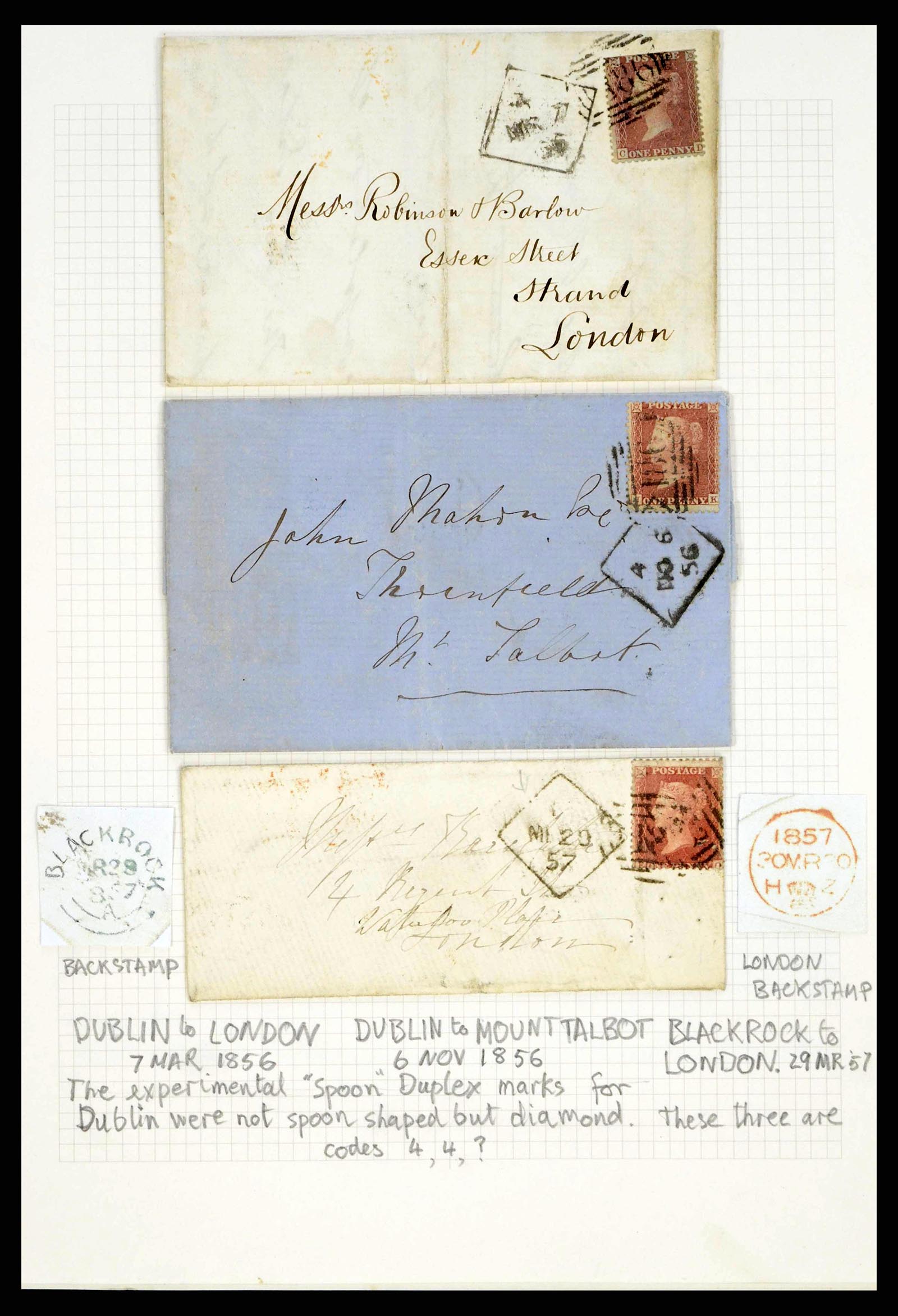 38338 0052 - Stamp collection 38338 Ireland covers 1763 (!)-1950.