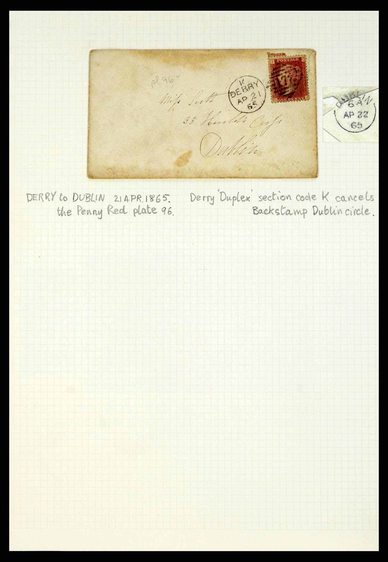 38338 0061 - Stamp collection 38338 Ireland covers 1763 (!)-1950.