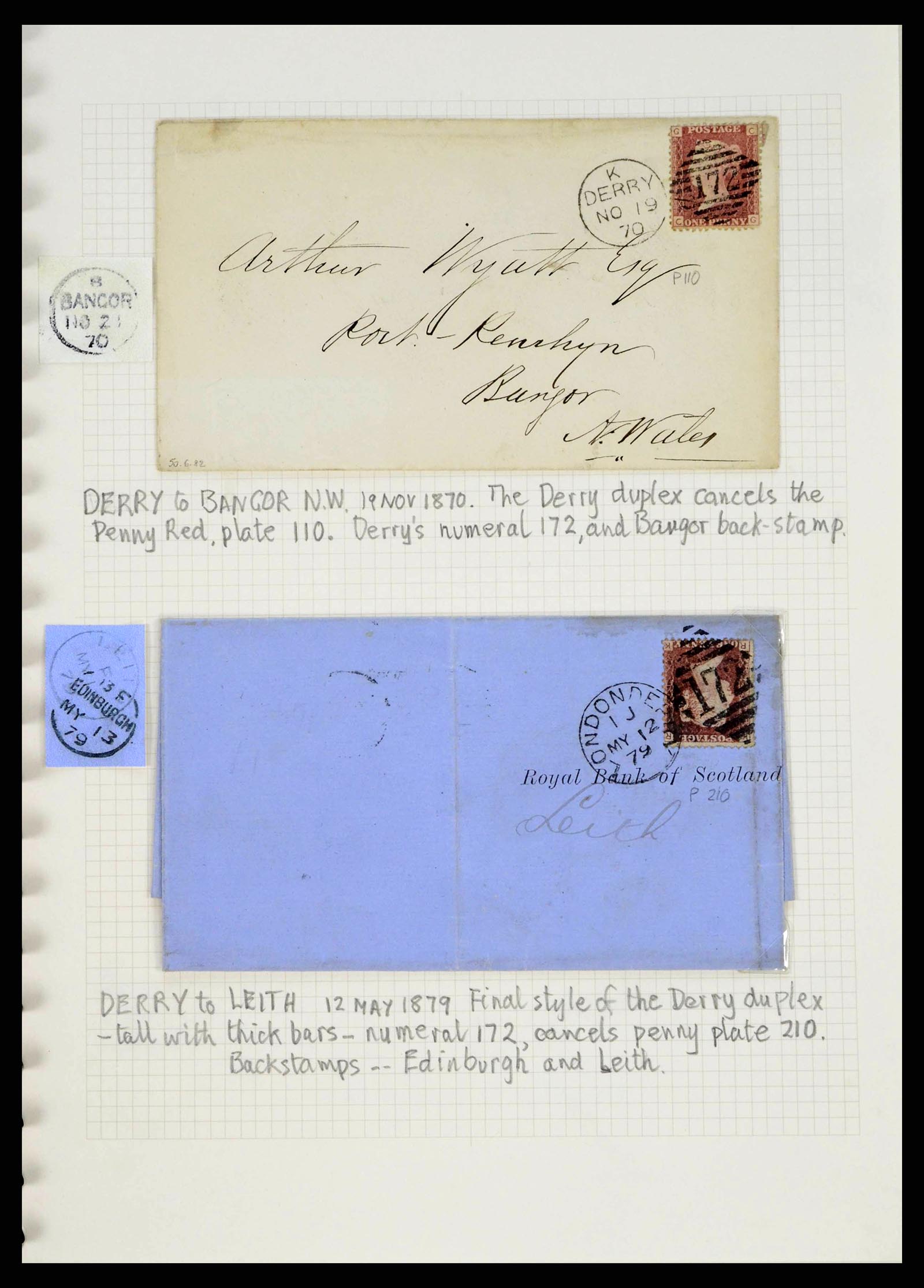 38338 0073 - Stamp collection 38338 Ireland covers 1763 (!)-1950.