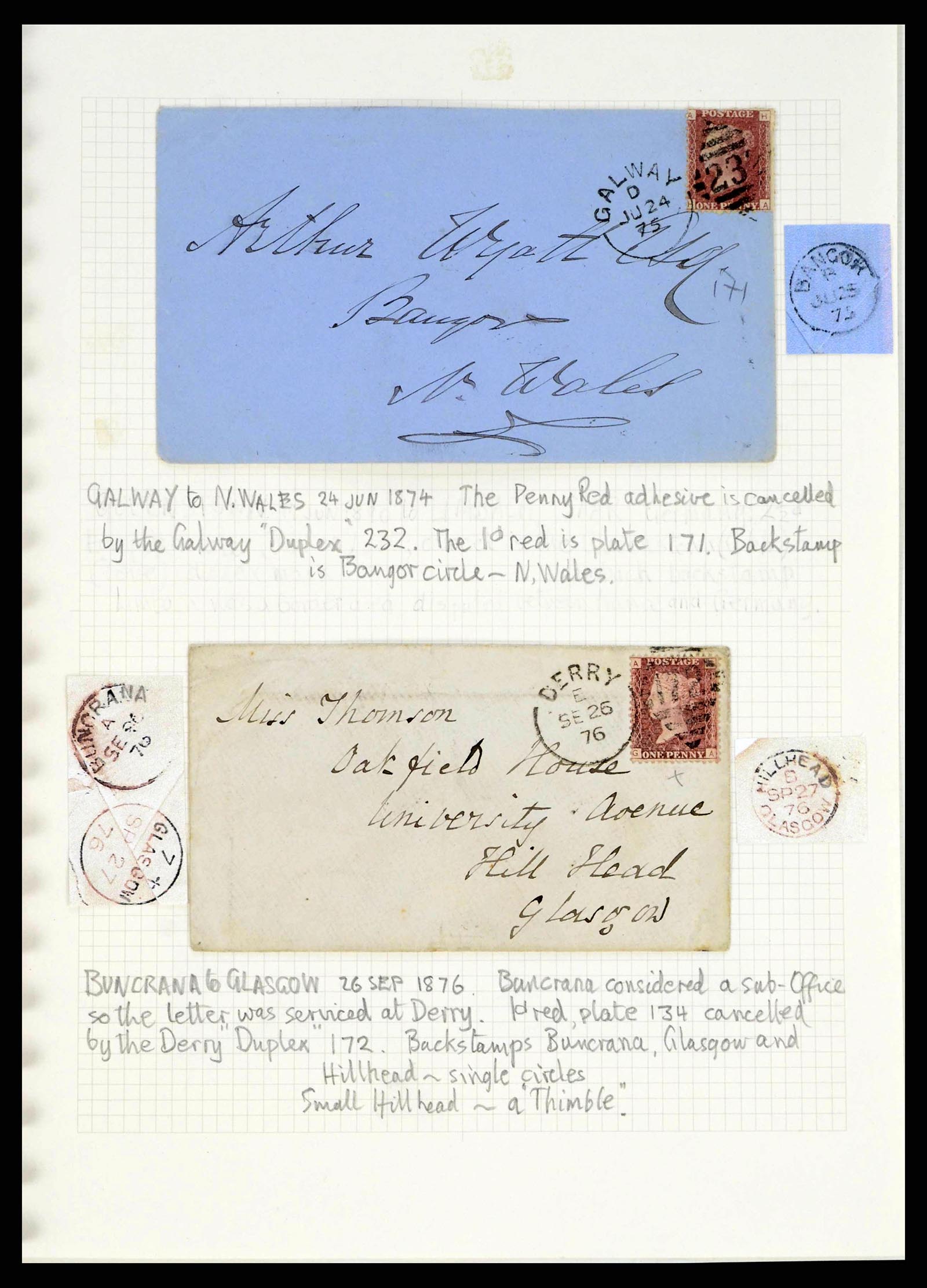 38338 0074 - Stamp collection 38338 Ireland covers 1763 (!)-1950.