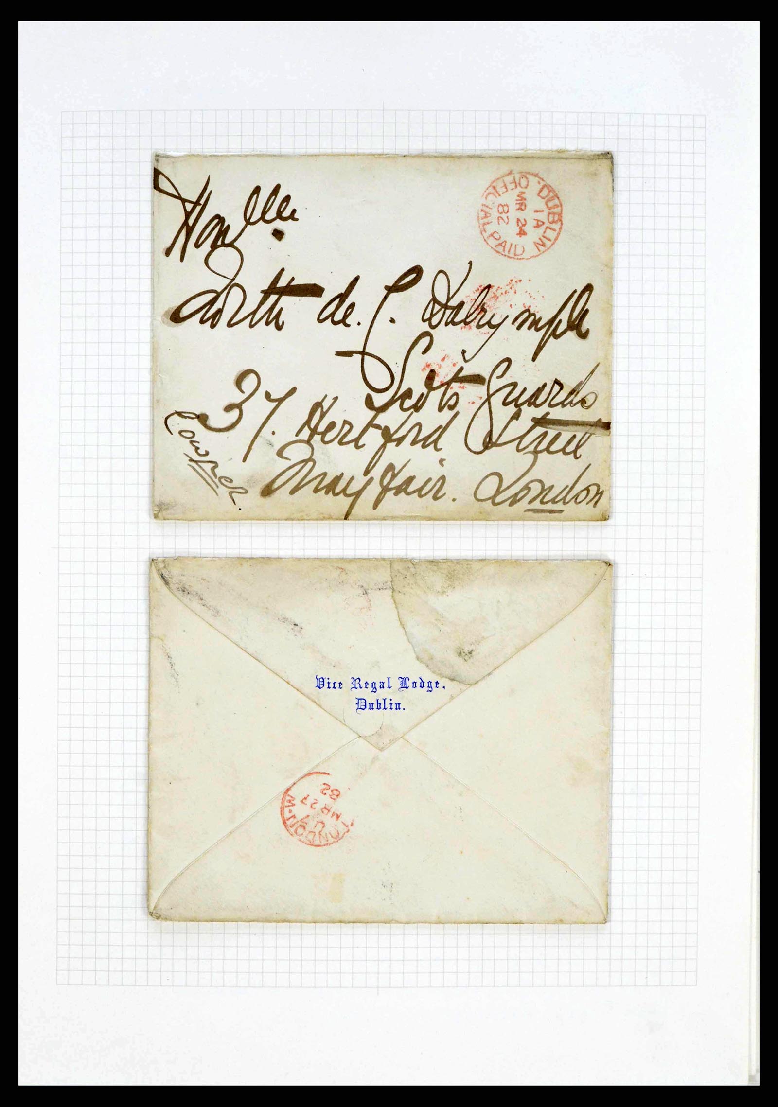 38338 0097 - Stamp collection 38338 Ireland covers 1763 (!)-1950.