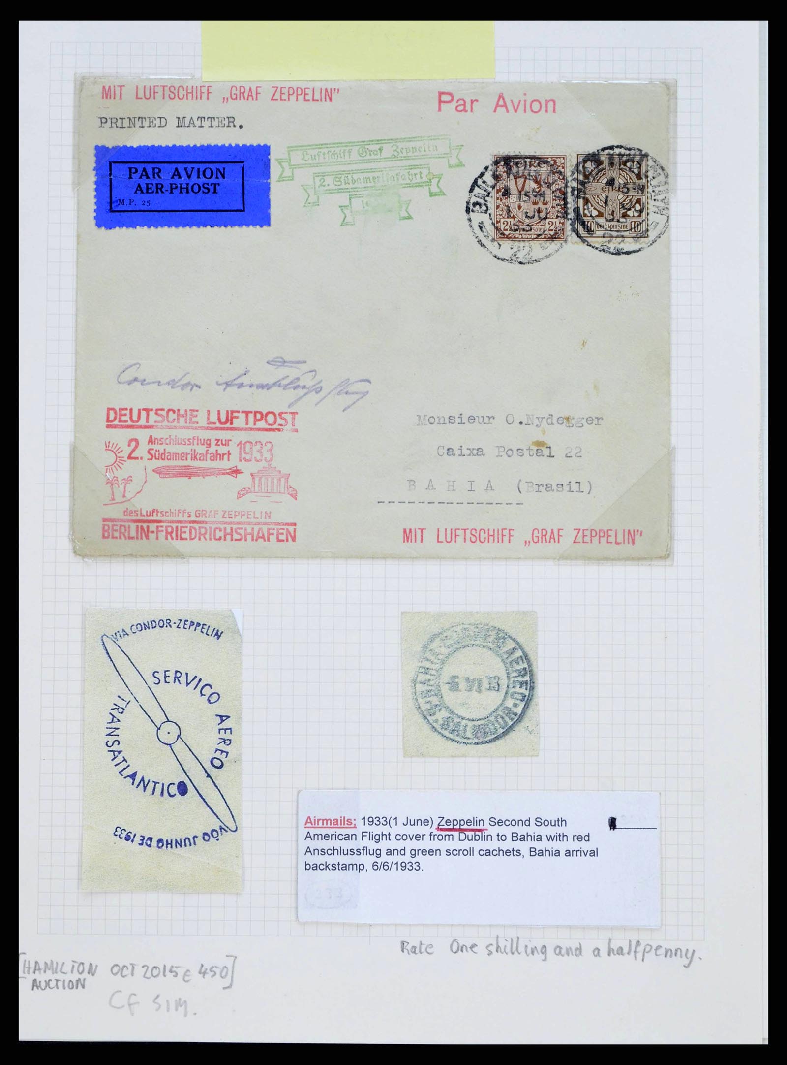 38338 0223 - Stamp collection 38338 Ireland covers 1763 (!)-1950.