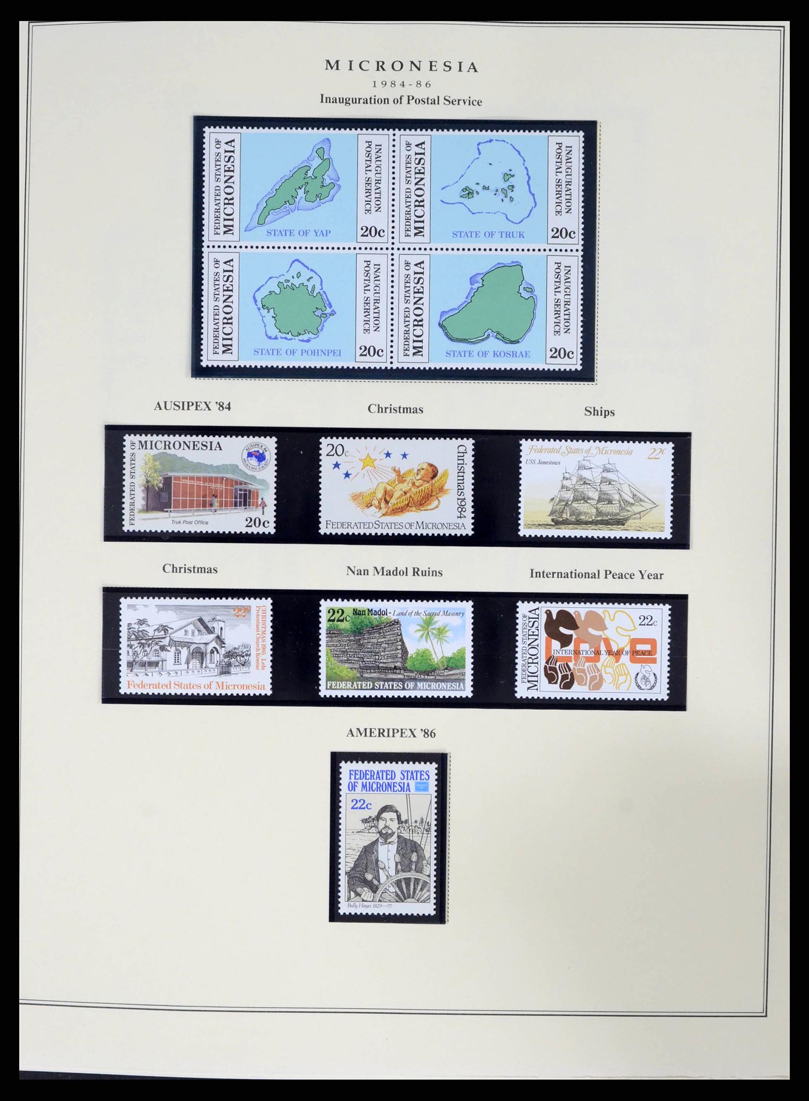 38341 0001 - Postzegelverzameling 38341 Micronesië 1983-2016!