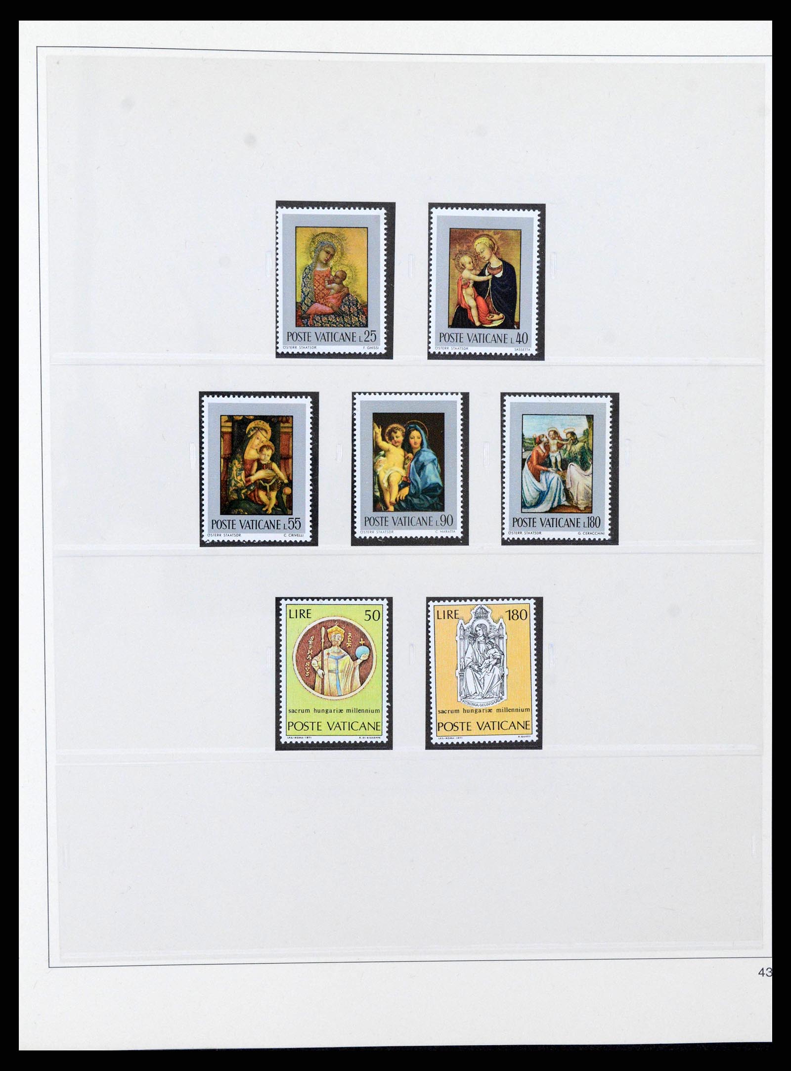 38345 0043 - Postzegelverzameling 38345 Vaticaan compleet 1929-2011.