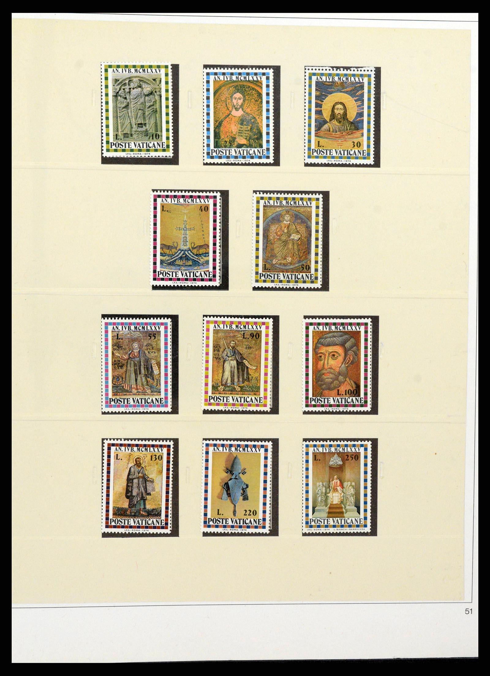 38345 0051 - Postzegelverzameling 38345 Vaticaan compleet 1929-2011.