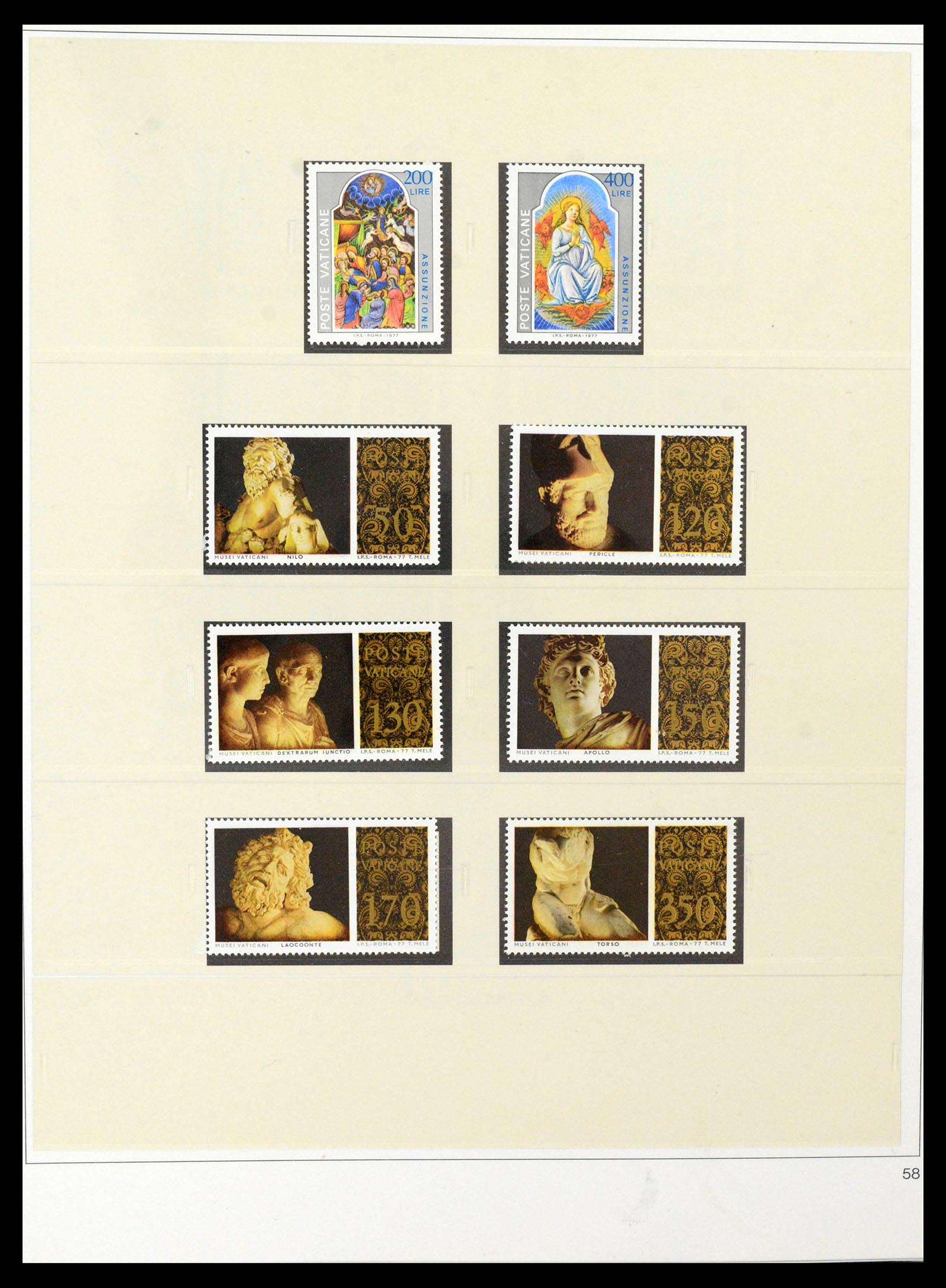 38345 0058 - Postzegelverzameling 38345 Vaticaan compleet 1929-2011.