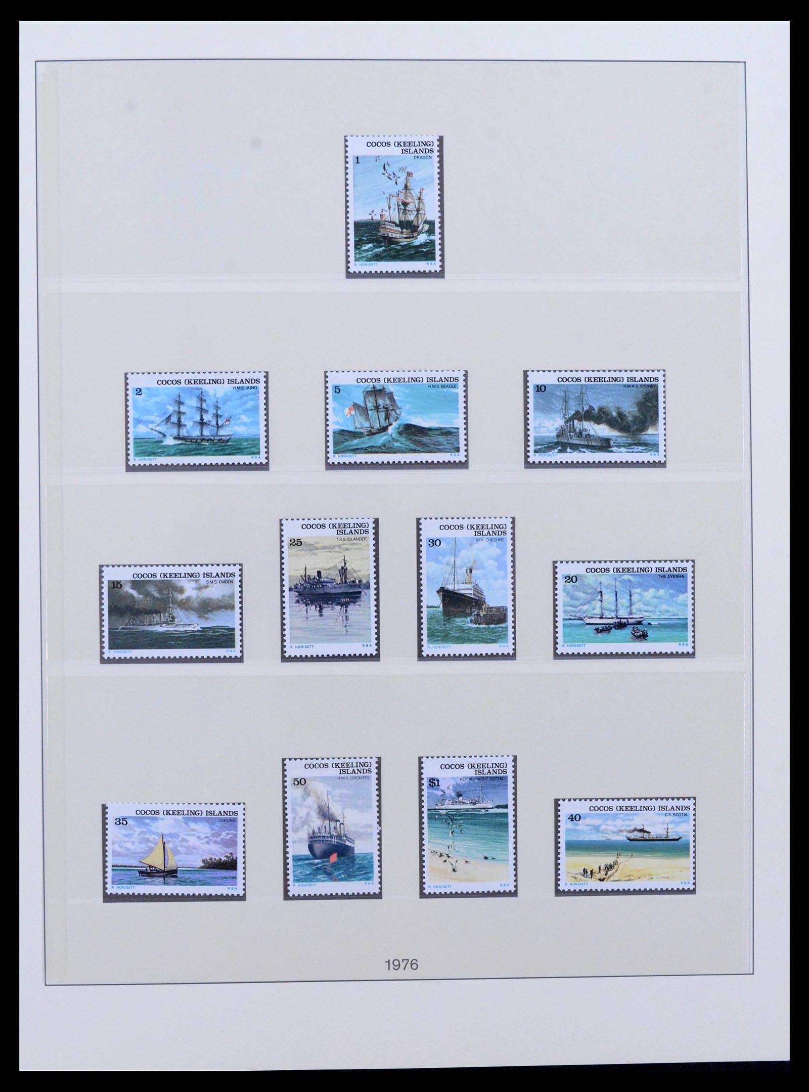 38347 0003 - Stamp collection 38347 Cocos Island complete 1963-2017!!