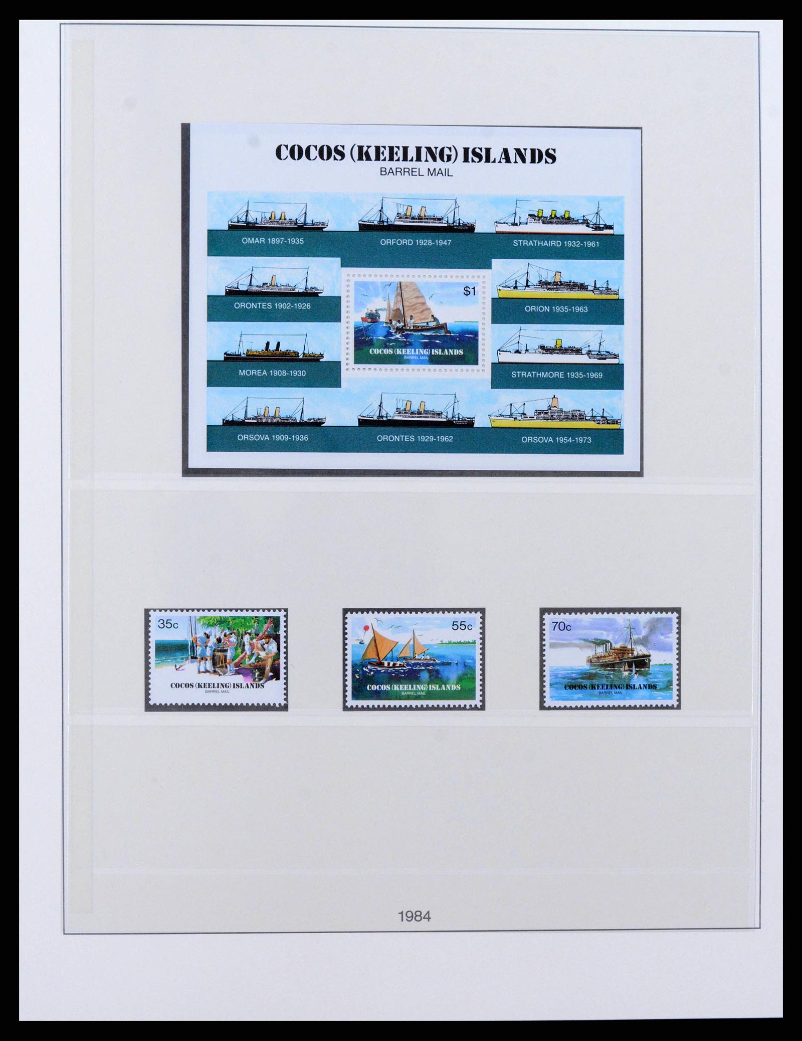 38347 0011 - Stamp collection 38347 Cocos Island complete 1963-2017!!