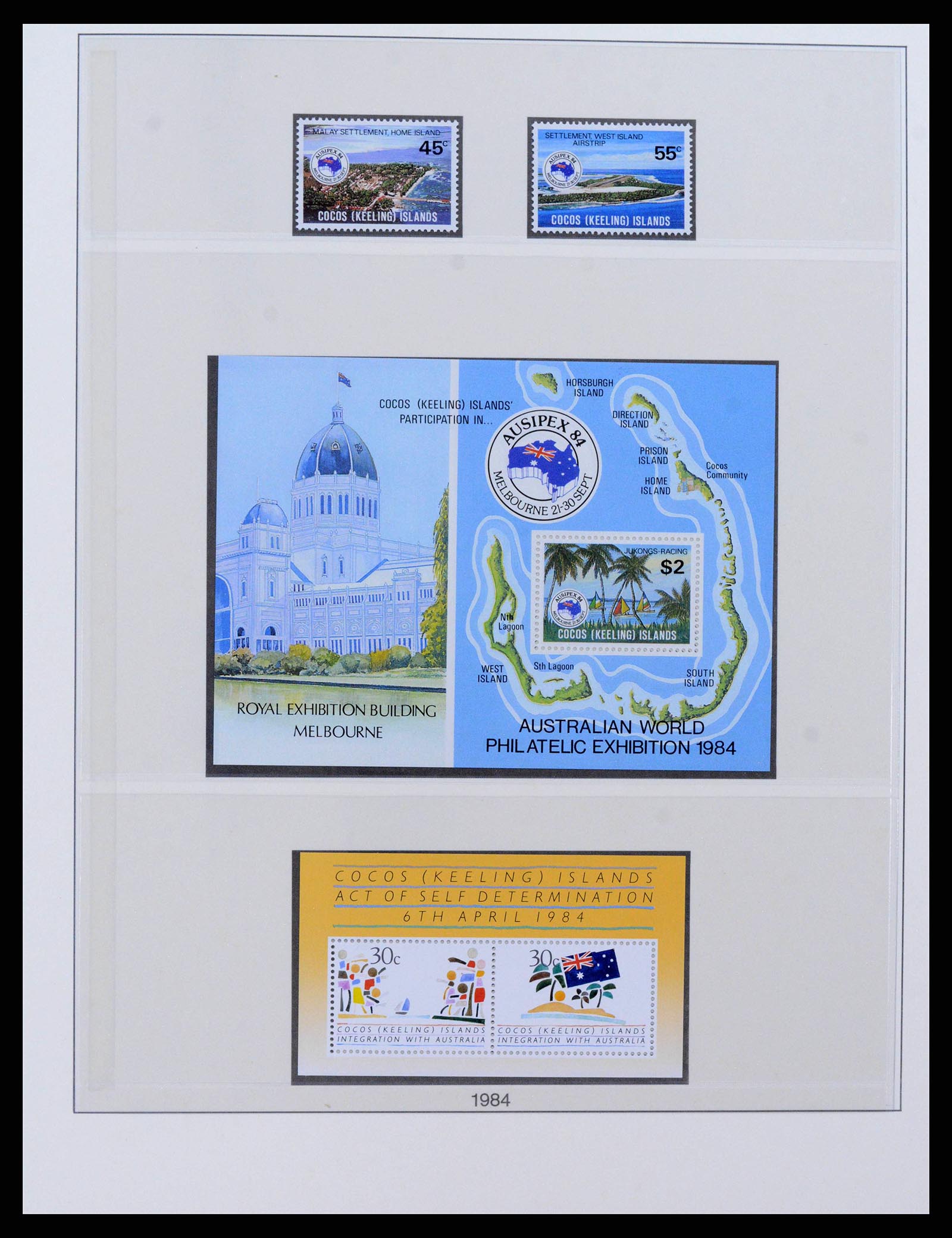 38347 0012 - Stamp collection 38347 Cocos Island complete 1963-2017!!