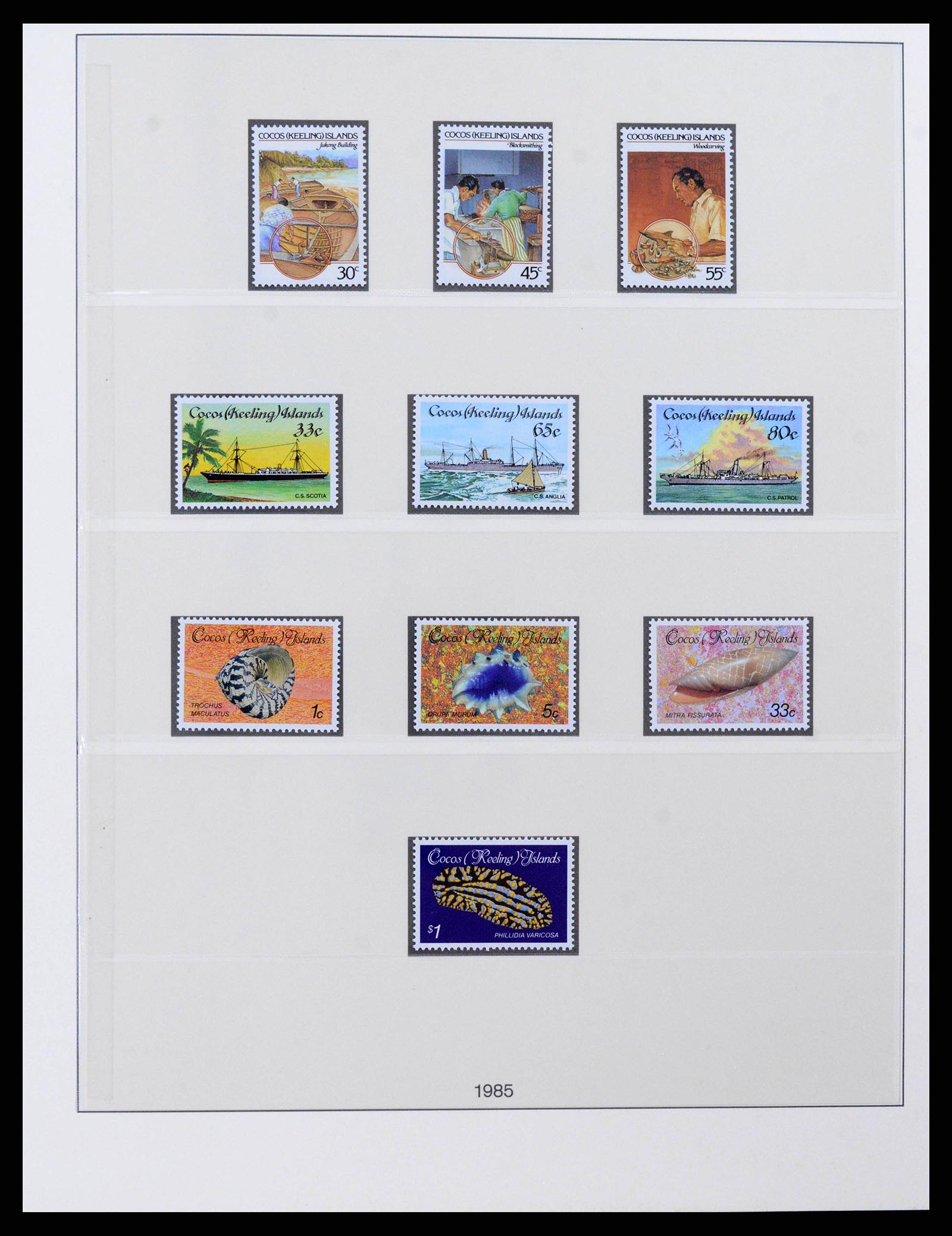 38347 0013 - Stamp collection 38347 Cocos Island complete 1963-2017!!