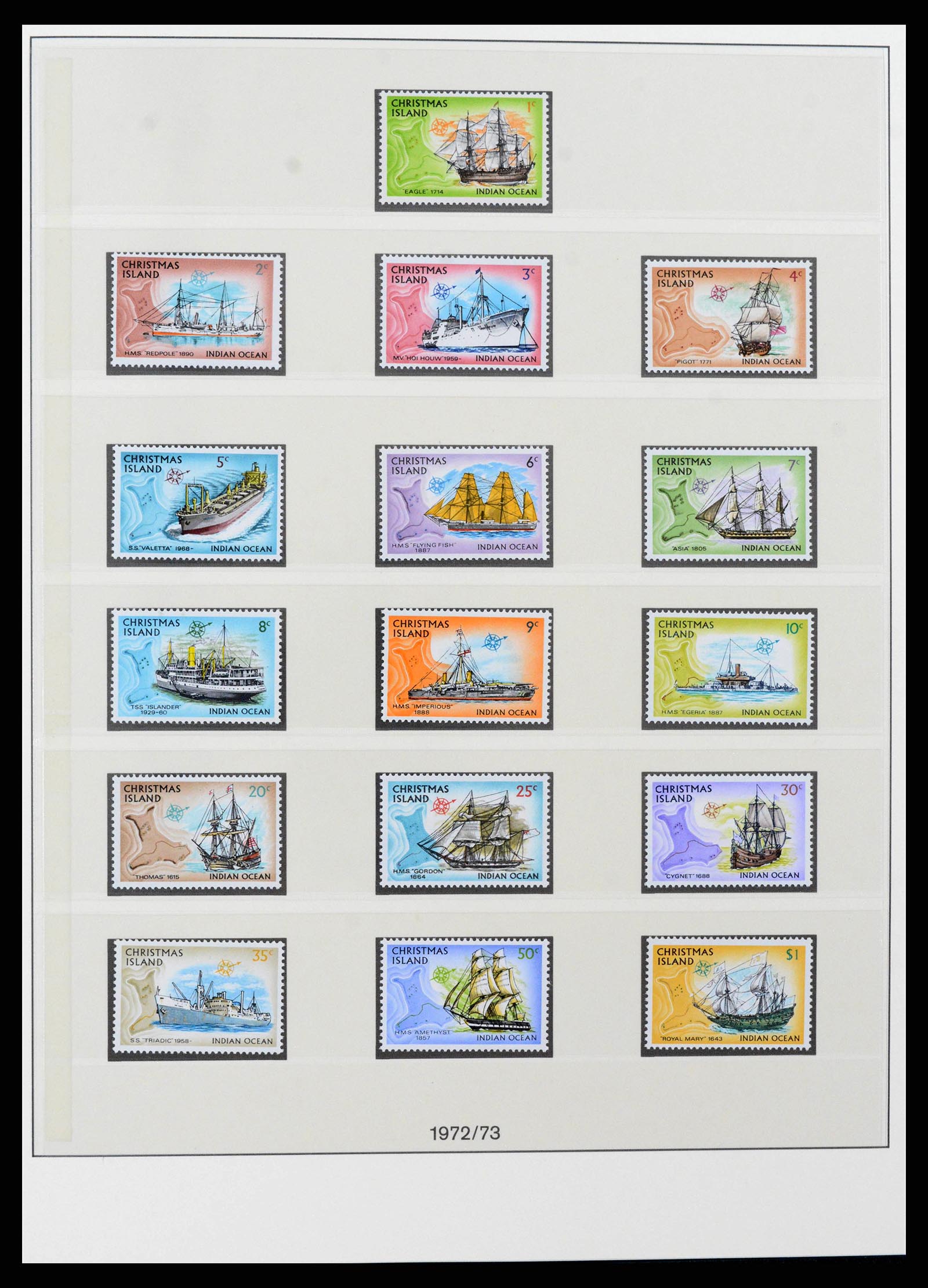 38348 0004 - Postzegelverzameling 38348 Christmas Island compleet 1958-2017!!