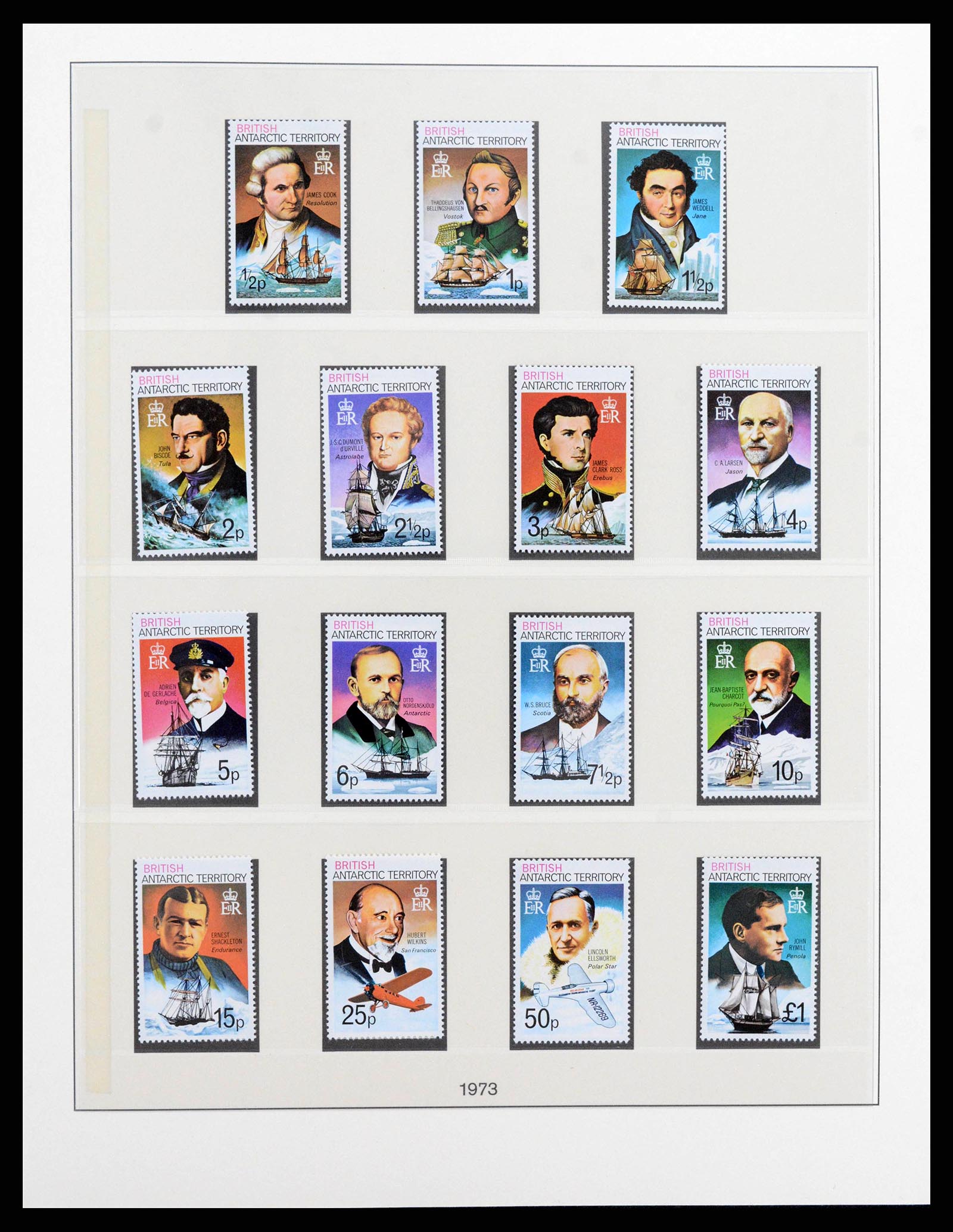 38349 0005 - Stamp collection 38349 British Antarctic Territory complete 1963-2017!!
