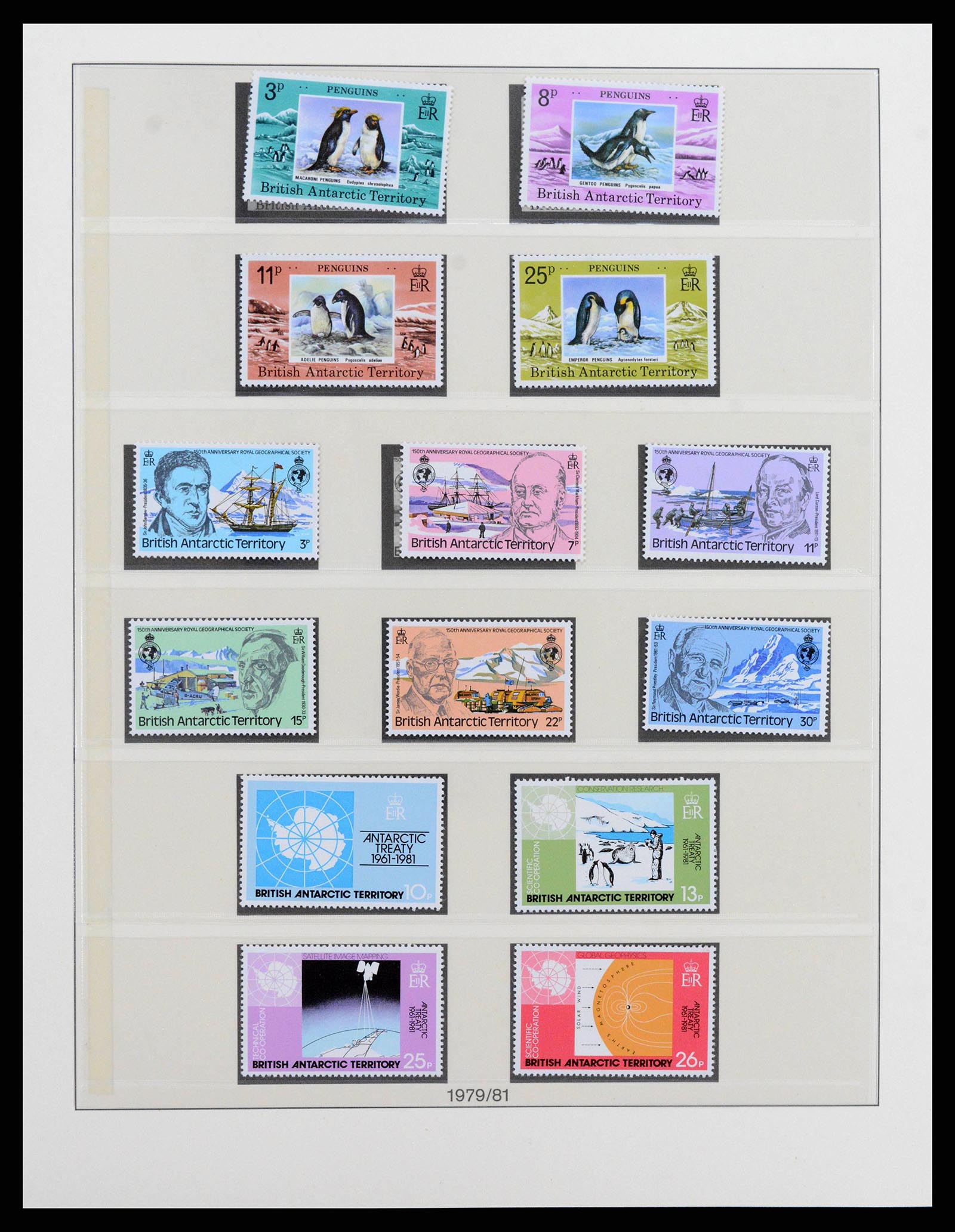 38349 0008 - Stamp collection 38349 British Antarctic Territory complete 1963-2017!!