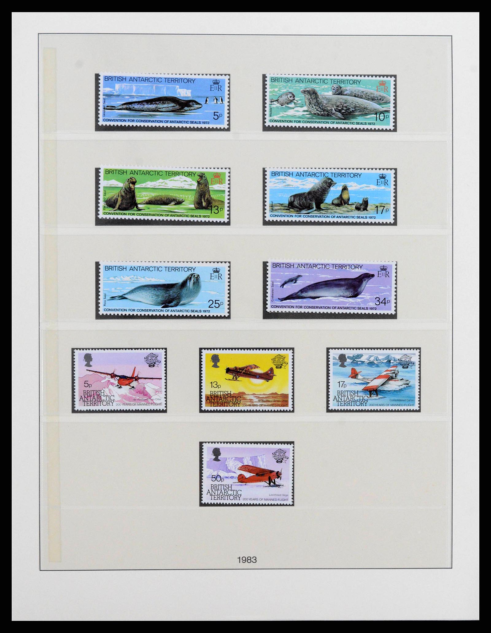 38349 0010 - Stamp collection 38349 British Antarctic Territory complete 1963-2017!!