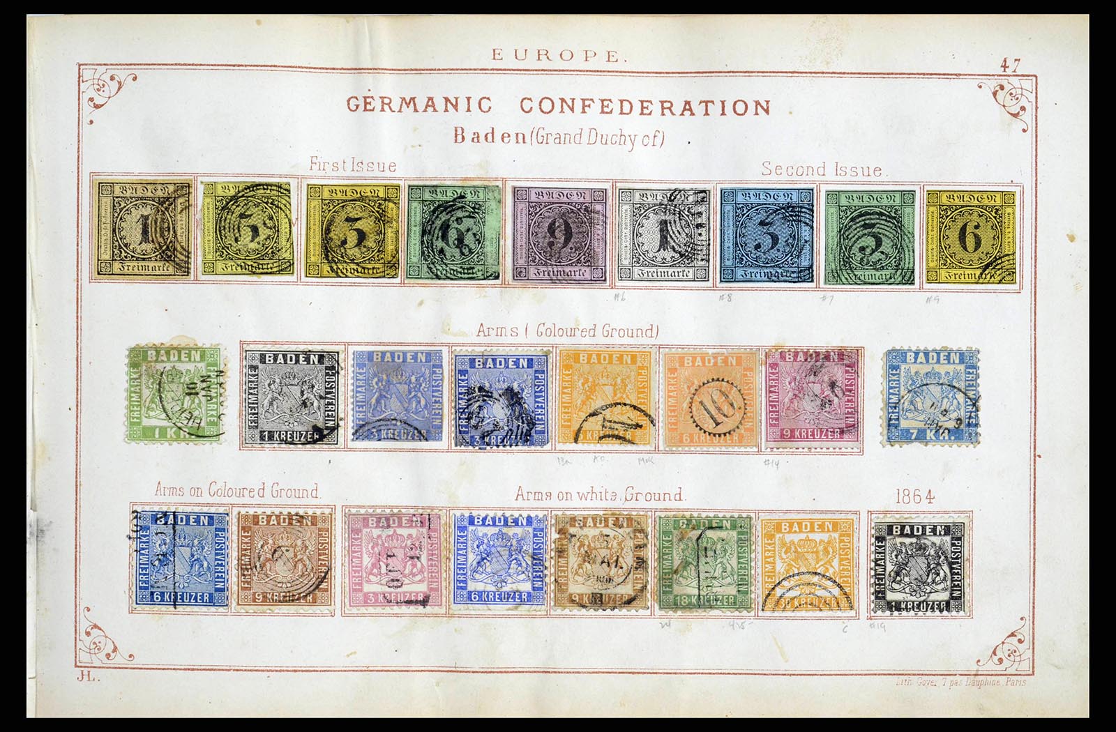 38350 0018 - Stamp collection 38350 World classic collection 1840-1867!!