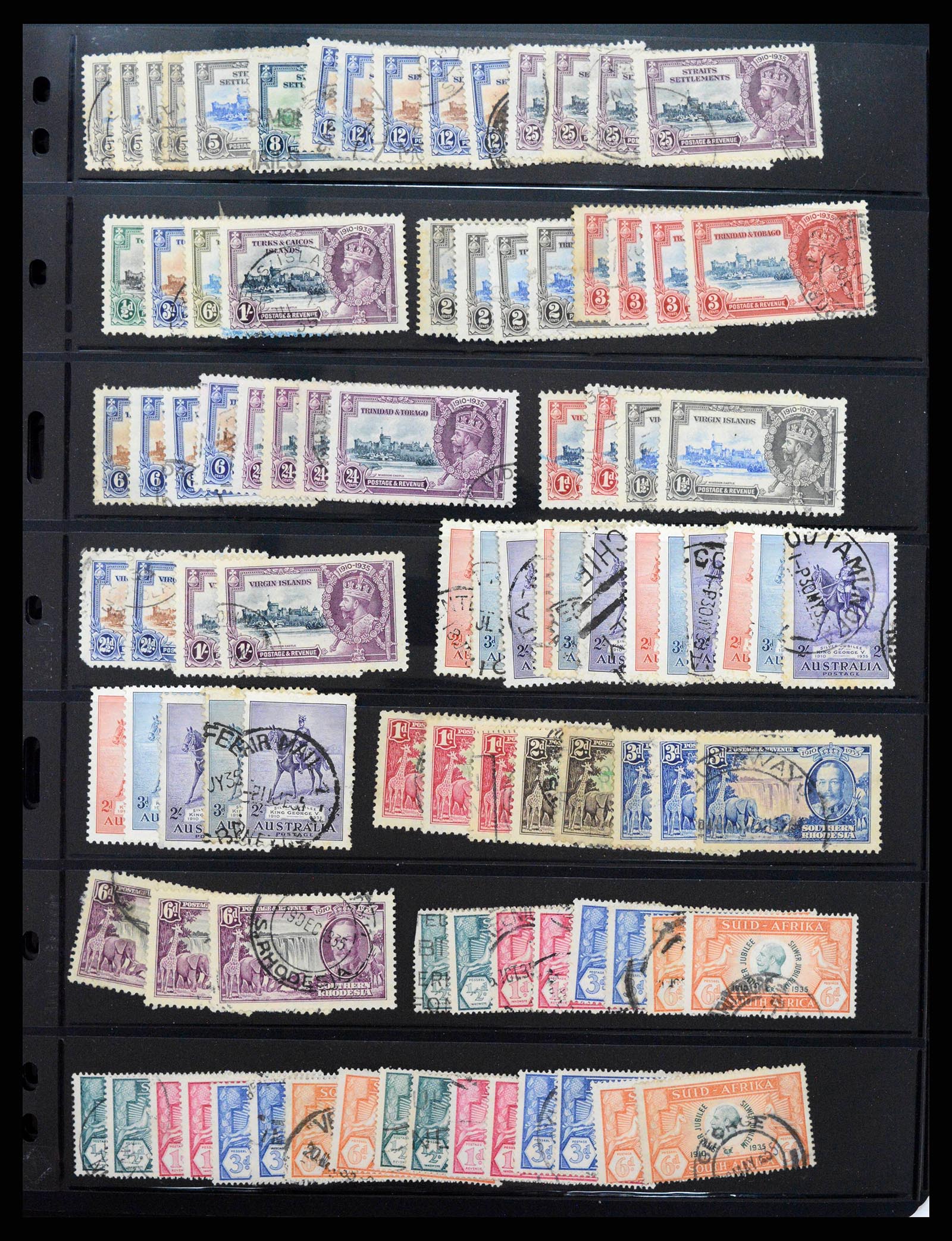 38352 0003 - Postzegelverzameling 38352 Engelse koloniën omnibus 1935.
