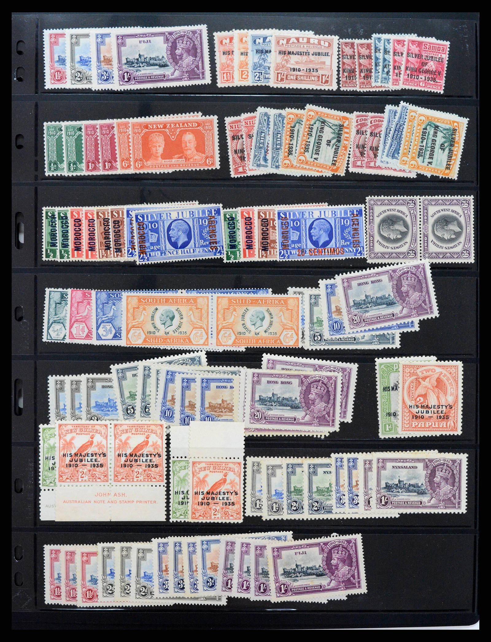 38352 0007 - Postzegelverzameling 38352 Engelse koloniën omnibus 1935.