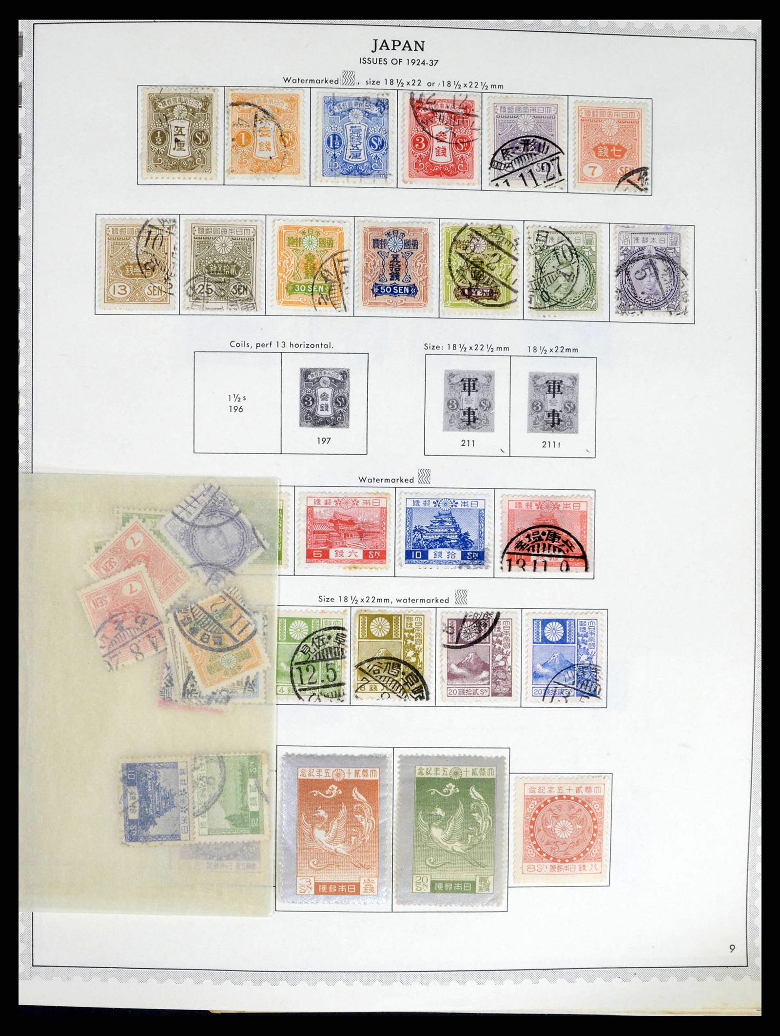 38355 0008 - Postzegelverzameling 38355 Japan 1875-1969.