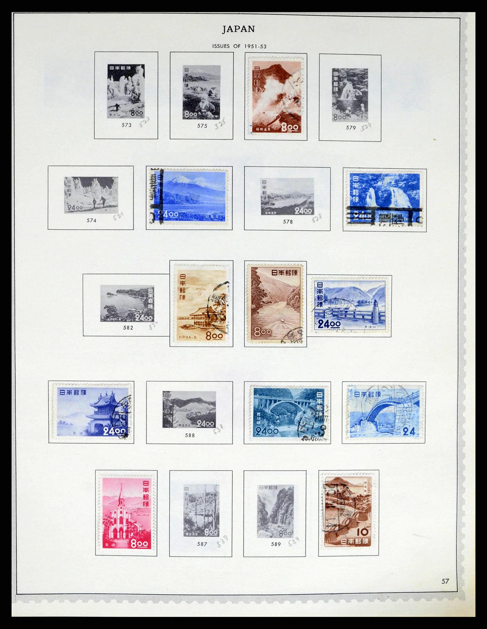 38355 0042 - Postzegelverzameling 38355 Japan 1875-1969.