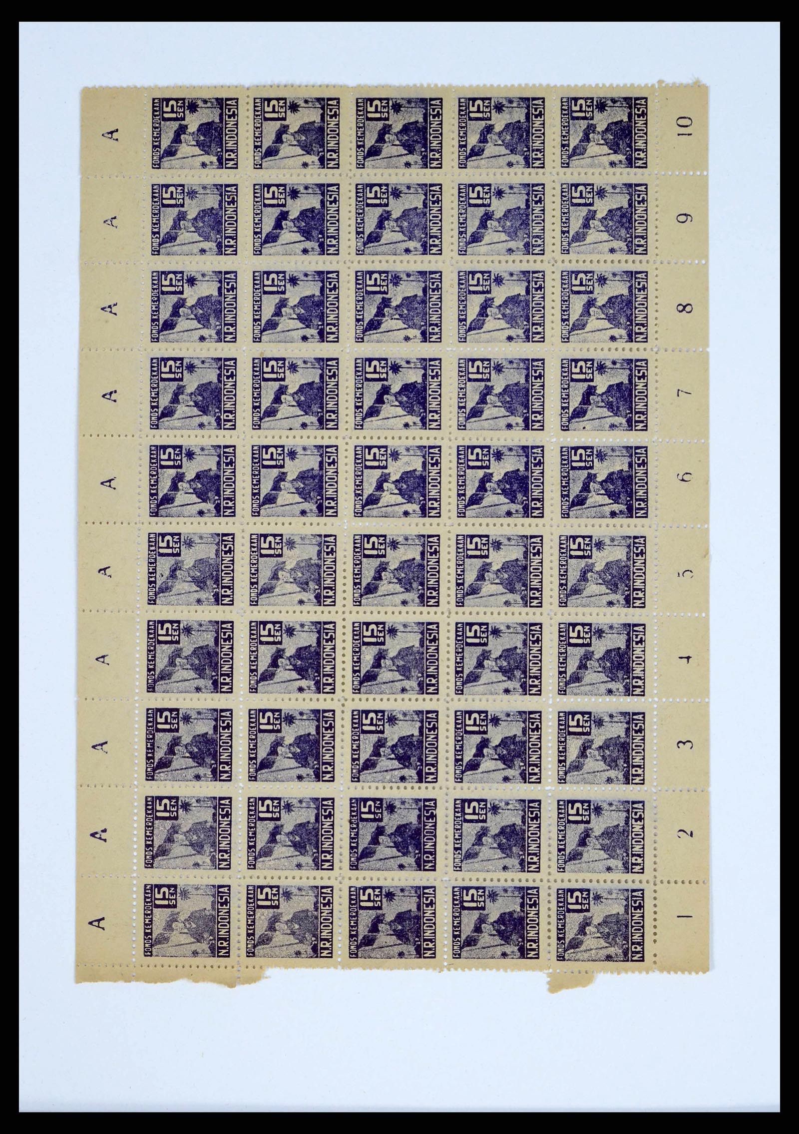 38356 0001 - Postzegelverzameling 38356 Nederlands Indië interim 1946-1947.