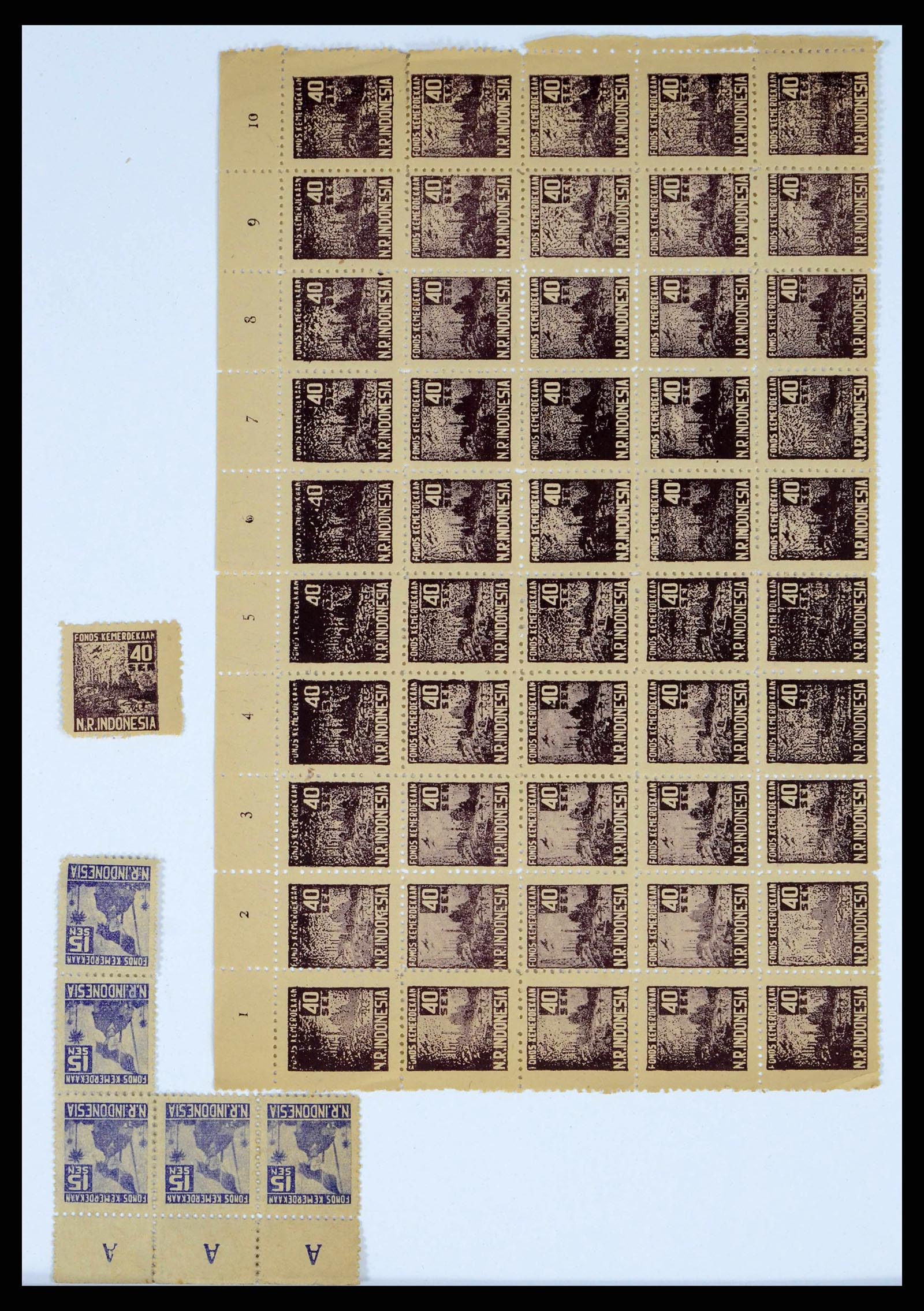 38356 0003 - Stamp collection 38356 Dutch Indies 1946-1947.