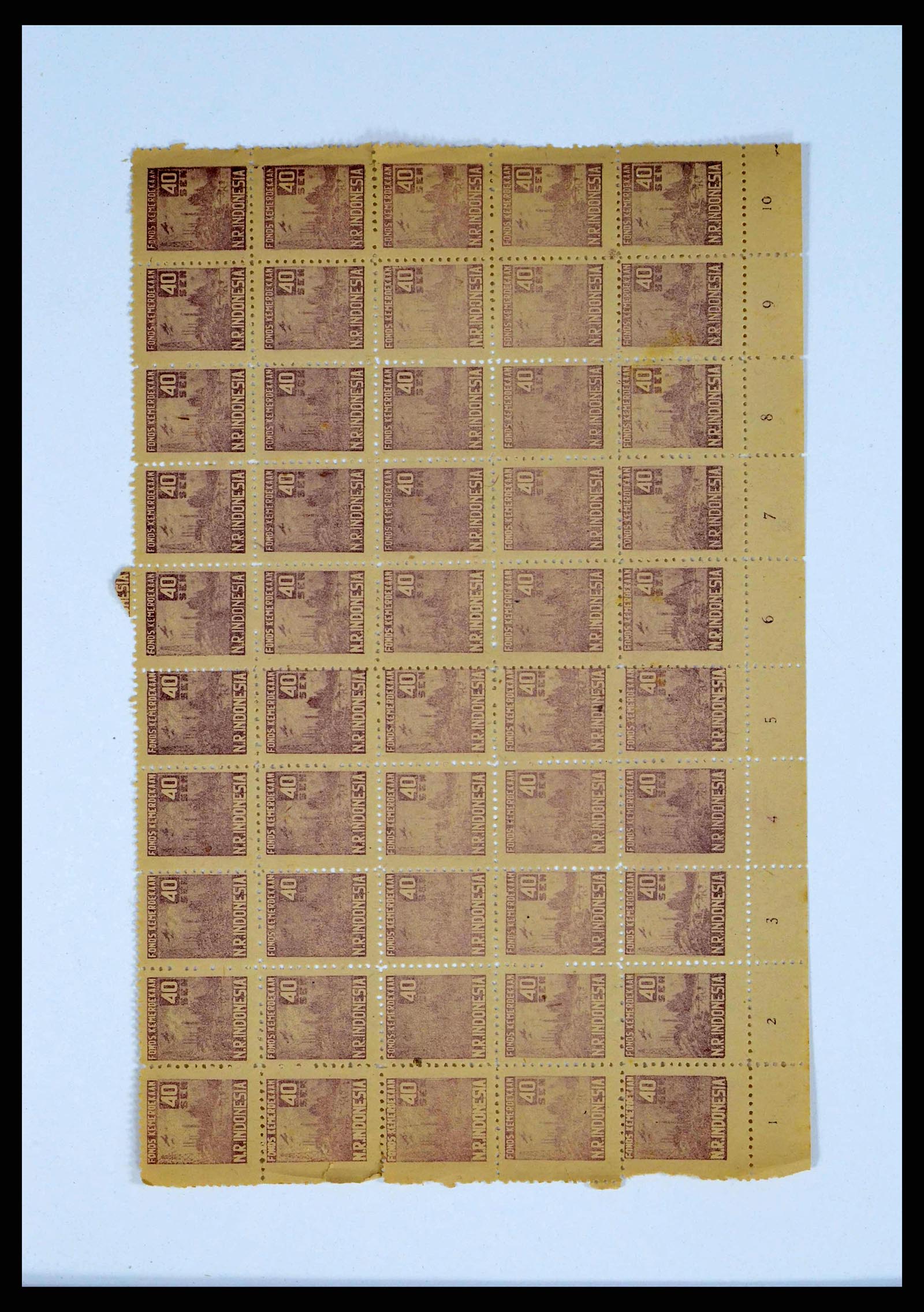 38356 0004 - Postzegelverzameling 38356 Nederlands Indië interim 1946-1947.