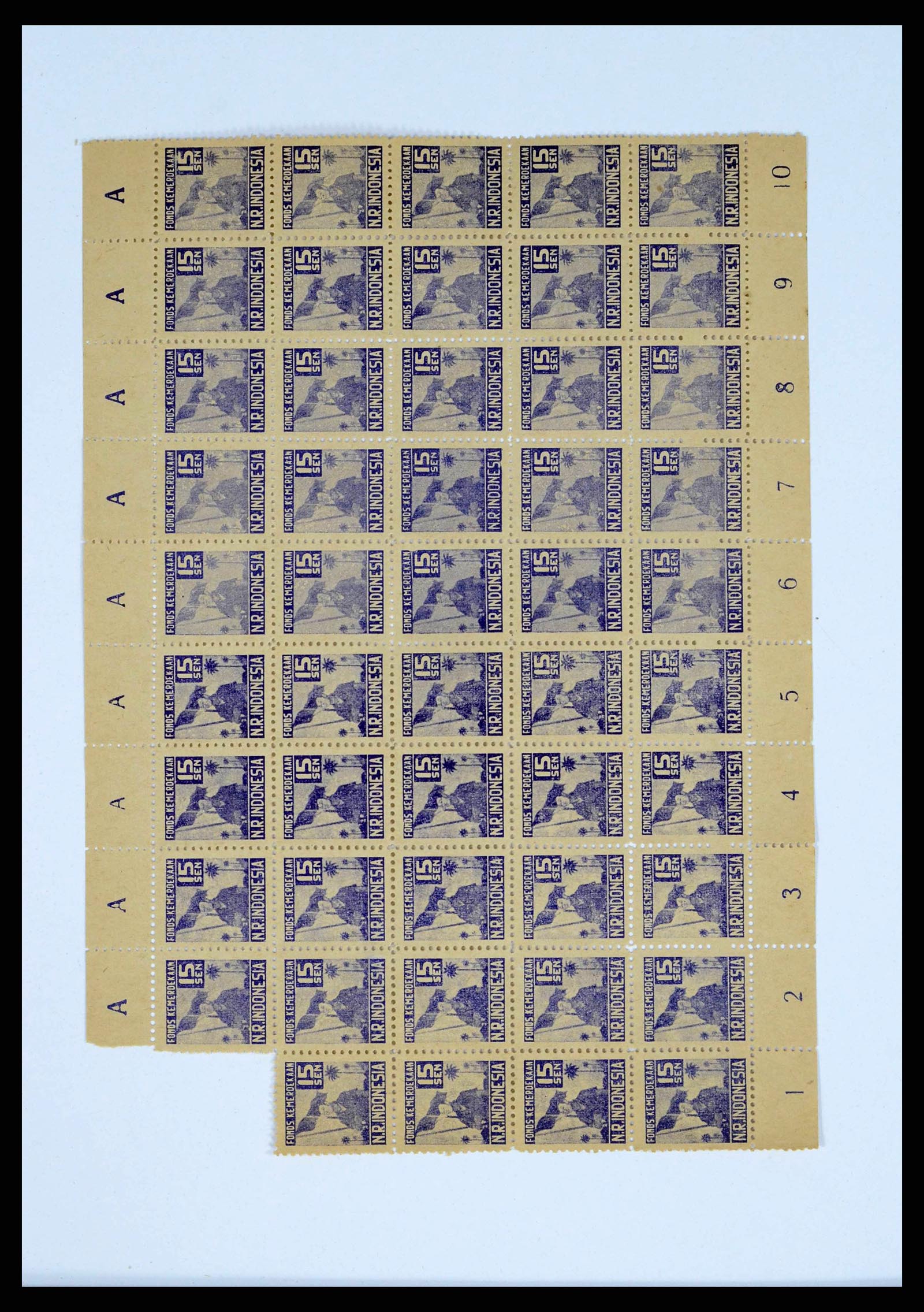 38356 0005 - Postzegelverzameling 38356 Nederlands Indië interim 1946-1947.