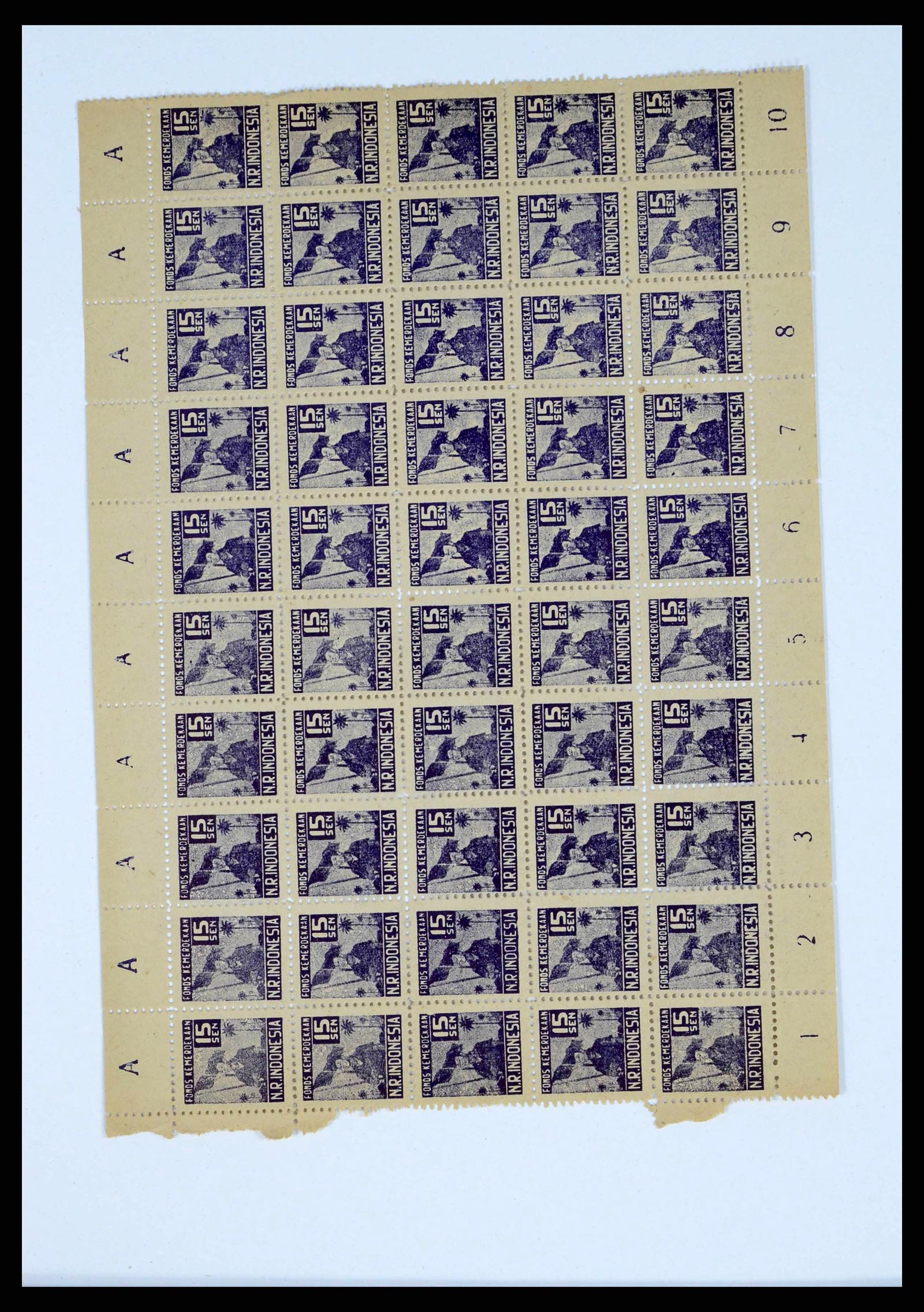 38356 0006 - Stamp collection 38356 Dutch Indies 1946-1947.