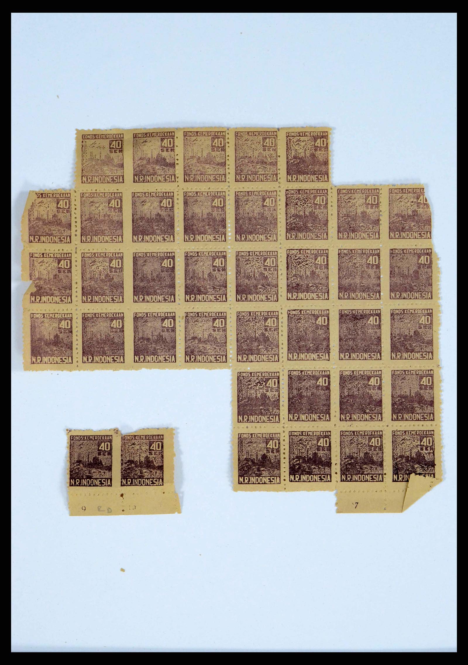 38356 0009 - Stamp collection 38356 Dutch Indies 1946-1947.