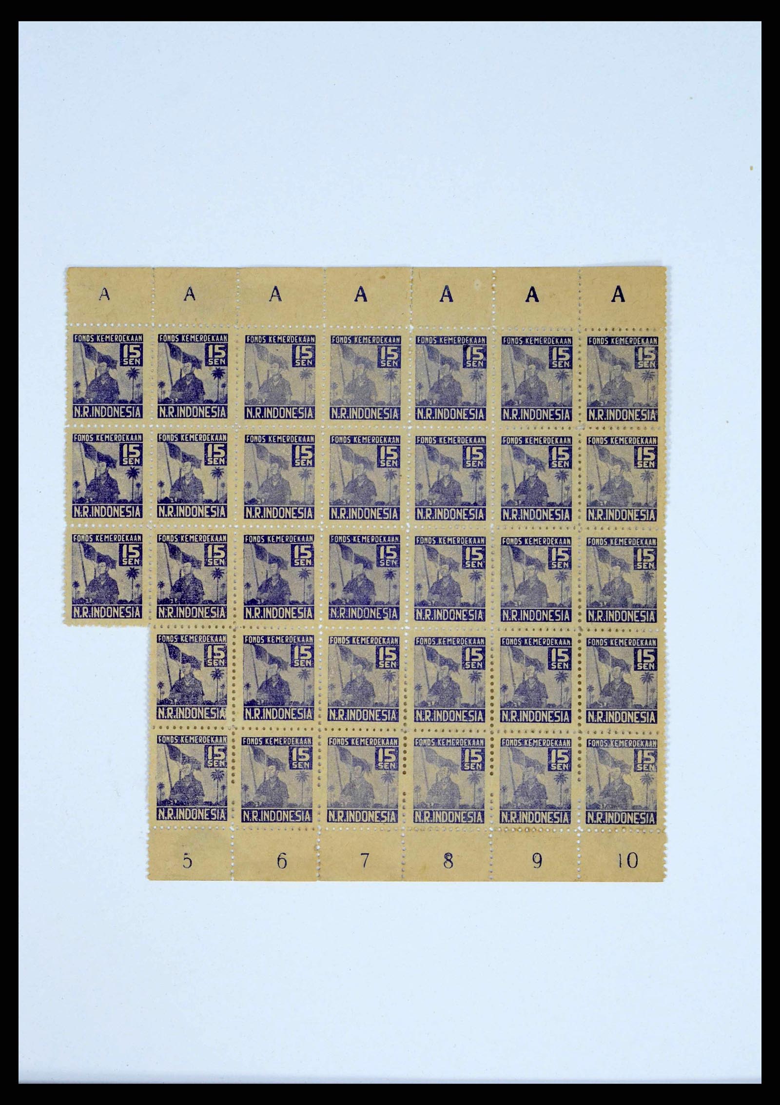 38356 0011 - Stamp collection 38356 Dutch Indies 1946-1947.