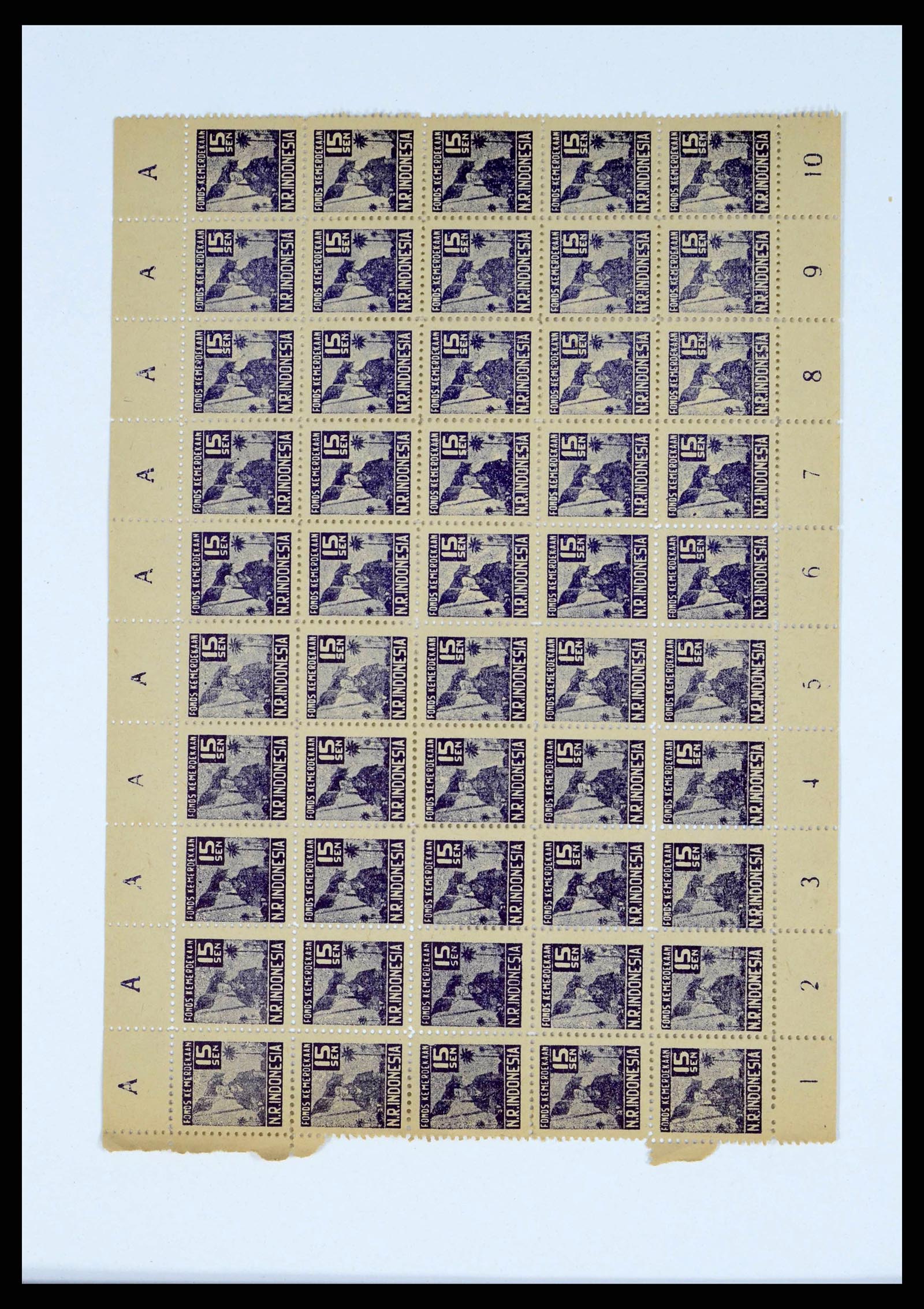 38356 0012 - Postzegelverzameling 38356 Nederlands Indië interim 1946-1947.