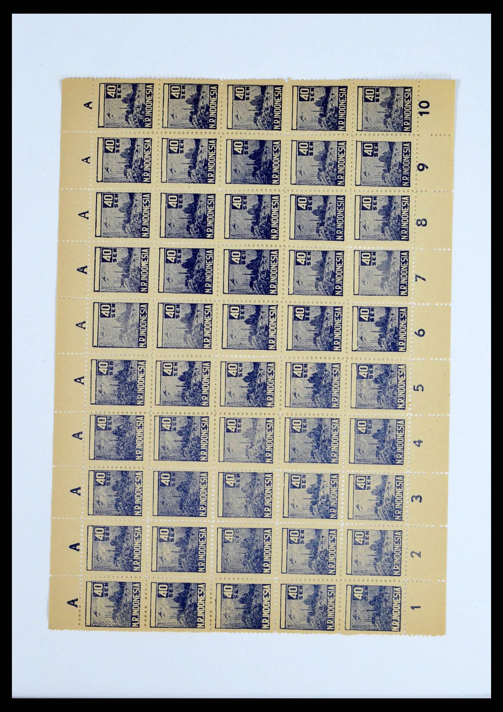 38356 0016 - Postzegelverzameling 38356 Nederlands Indië interim 1946-1947.