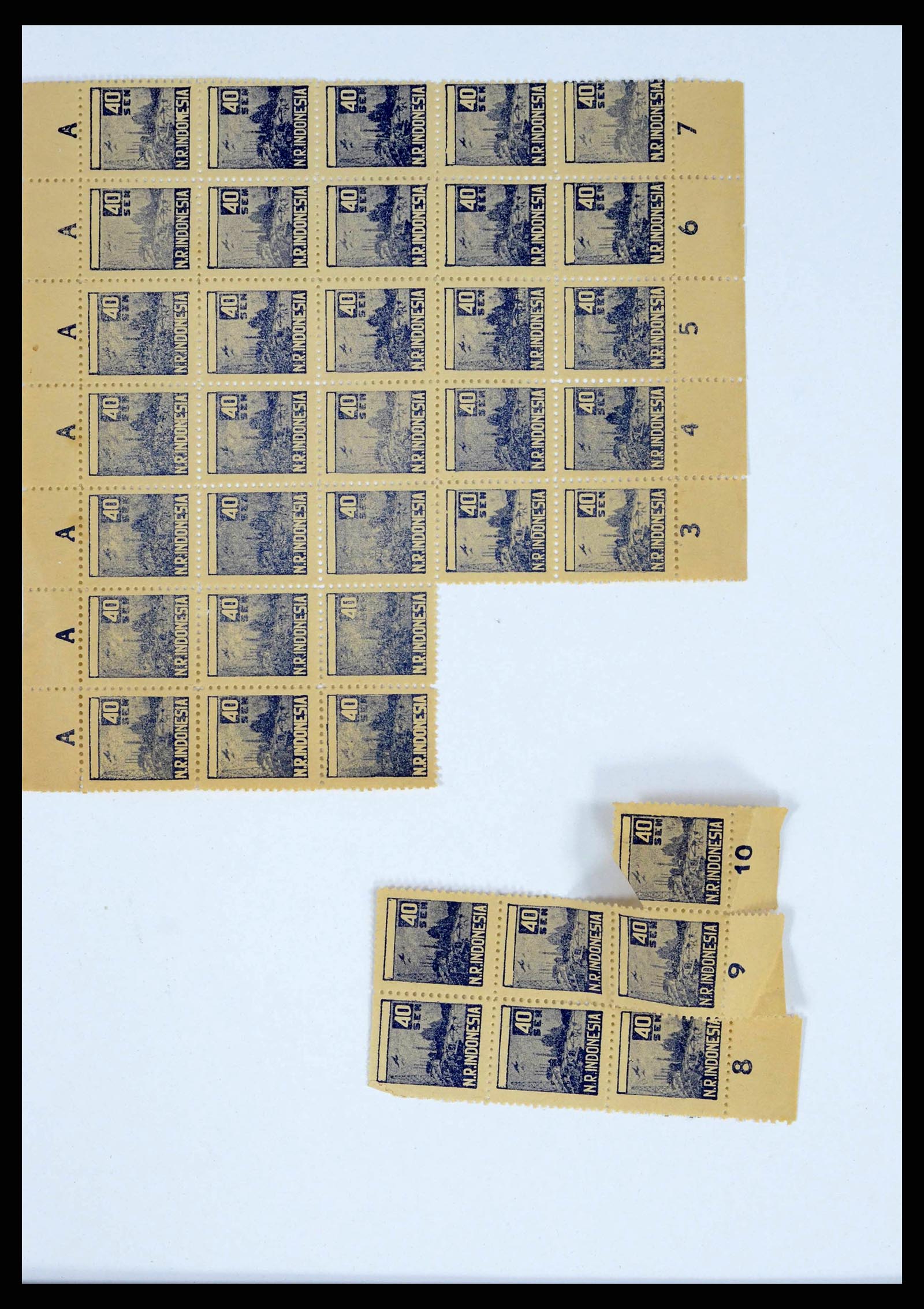 38356 0018 - Postzegelverzameling 38356 Nederlands Indië interim 1946-1947.